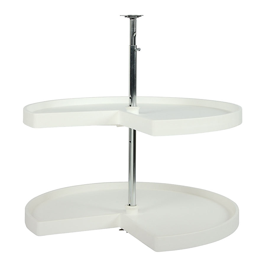Knape & Vogt 2-Tier Plastic Pie-Cut Cabinet Lazy Susan Knape & Vogt 2-Tier Plastic Pie-Cut Cabinet Lazy Susan