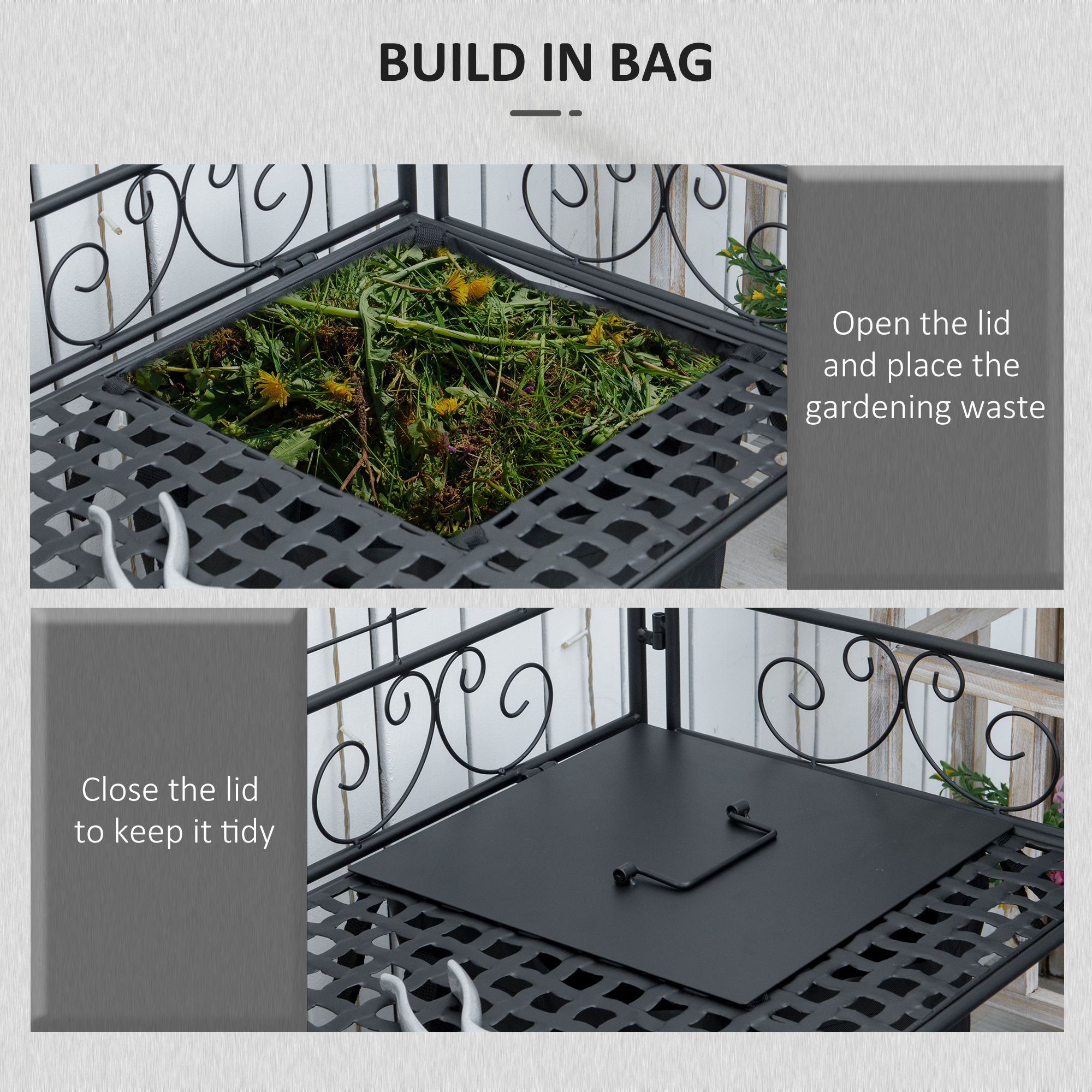 Outsunny 845-317V00BK Potting-Benches - View #6
