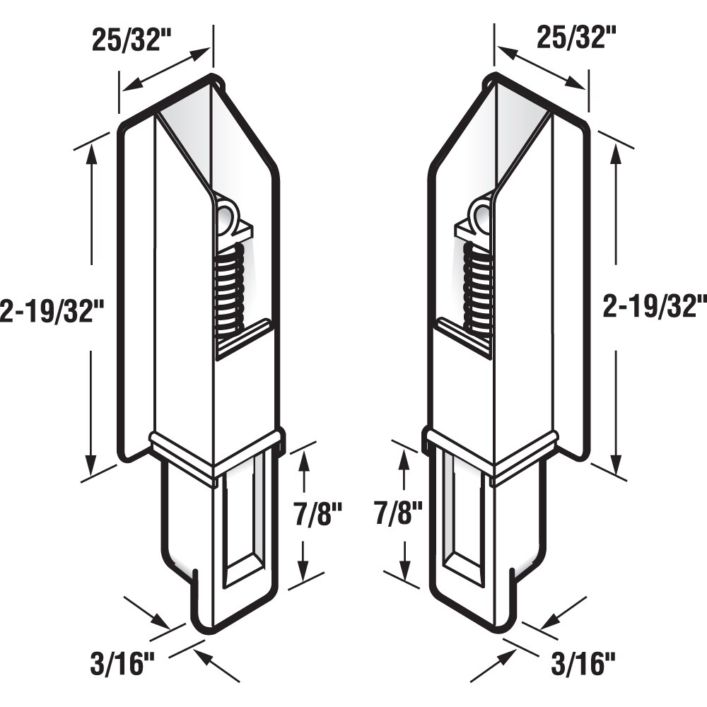Prime-Line N 6559 Sliding-Closet-Door-Guides - View #2