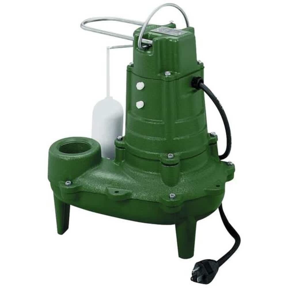 Zoeller Sewage Ejector Pump 1/2 HP 115V AC Vertical Float 267-0001