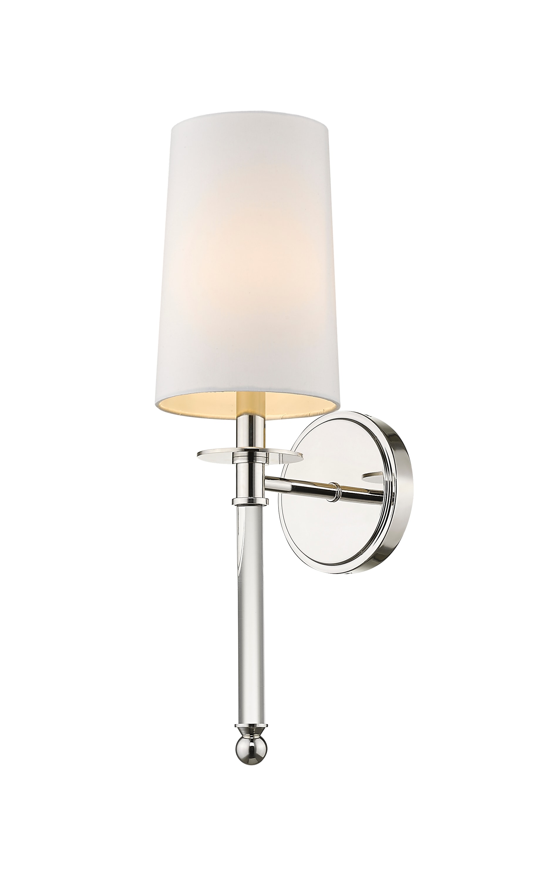 Z-Lite 808-1S-PN Mila 5.5-in W 1-Light Polished Nickel Modern/Contemporary Wall Sconce