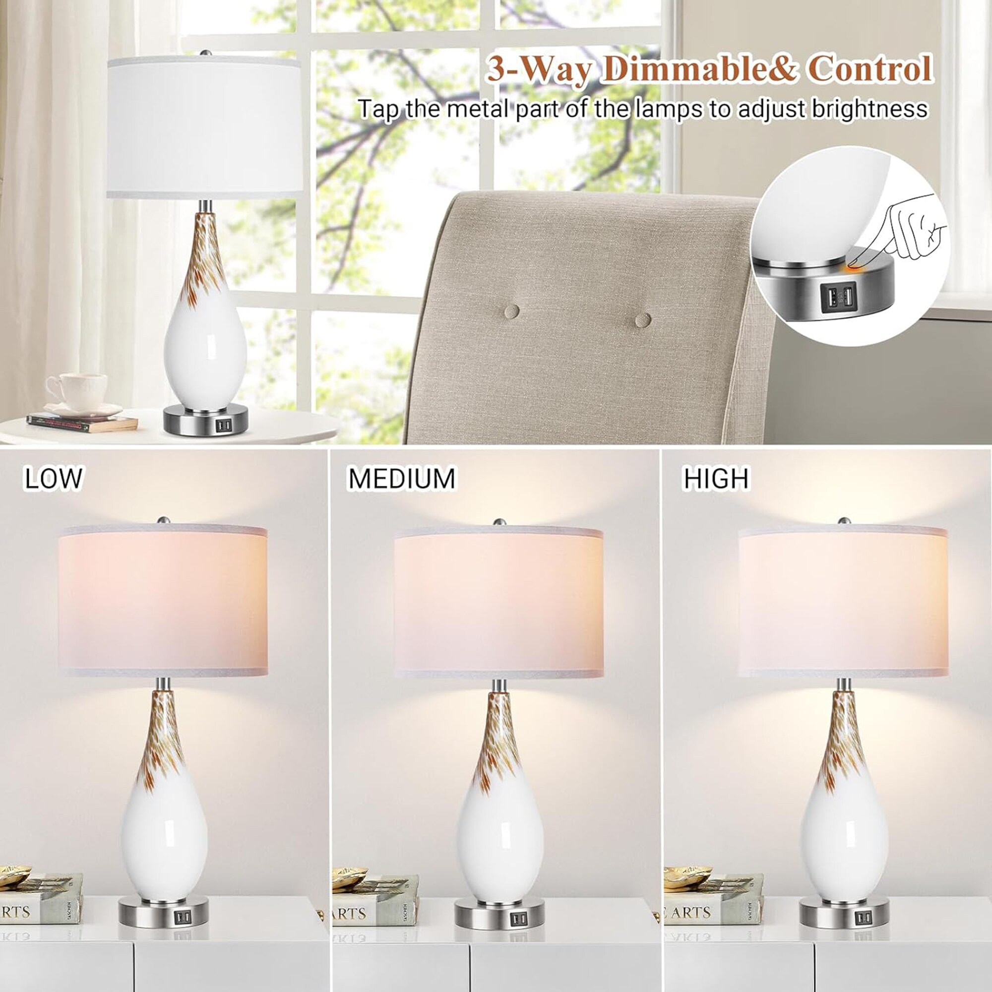 LETILY B2M58QIT Table-Lamps - View #8