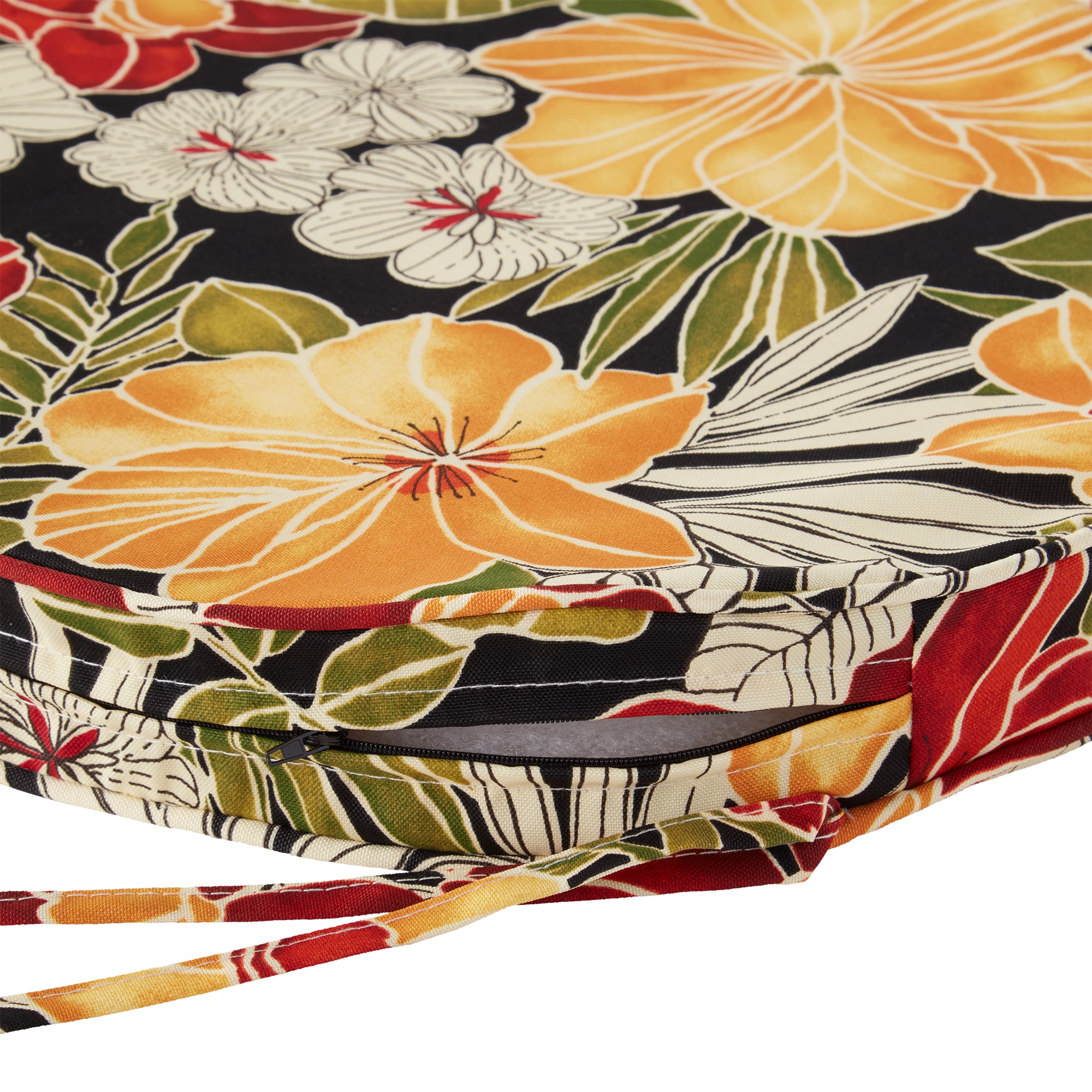 Greendale Home Fashions OP1150S2-ALOHA-BLACK Patio-Furniture-Cushions - View #3