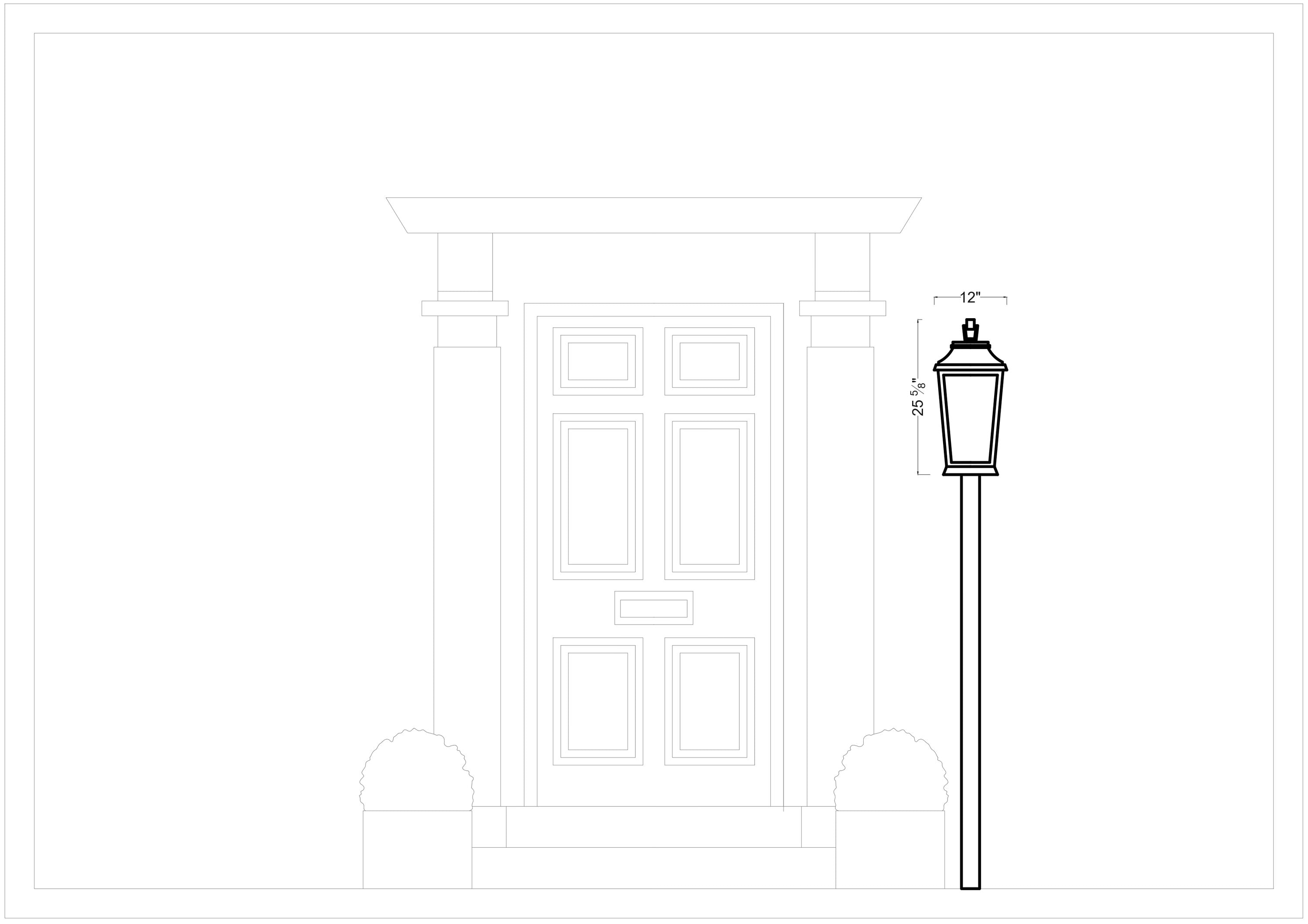 Generation Lighting OL15407TXB Post-Lights - View #10