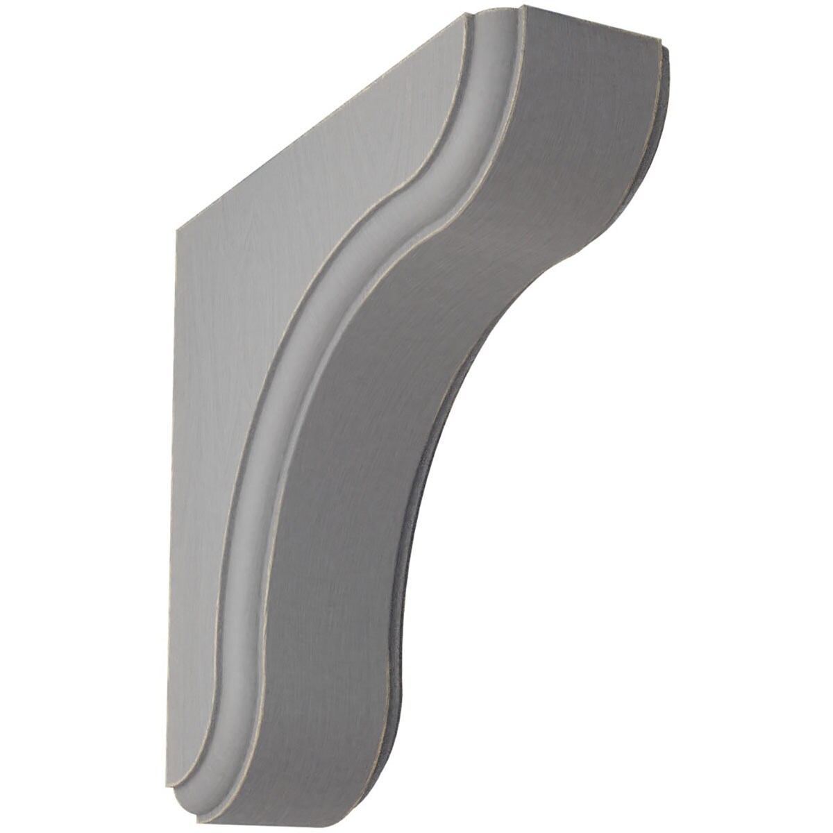 Ekena Millwork BKTWD02X06X06EAPG Eaton 1-3/4-in x 5-1/2-in x 5-1/2-in Rubberwood Gray Wood Standard Bracket