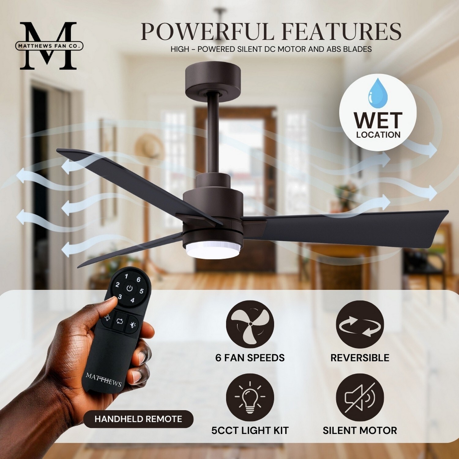 Alessandra 72'' Textured Bronze LED Ceiling Fan with Remote