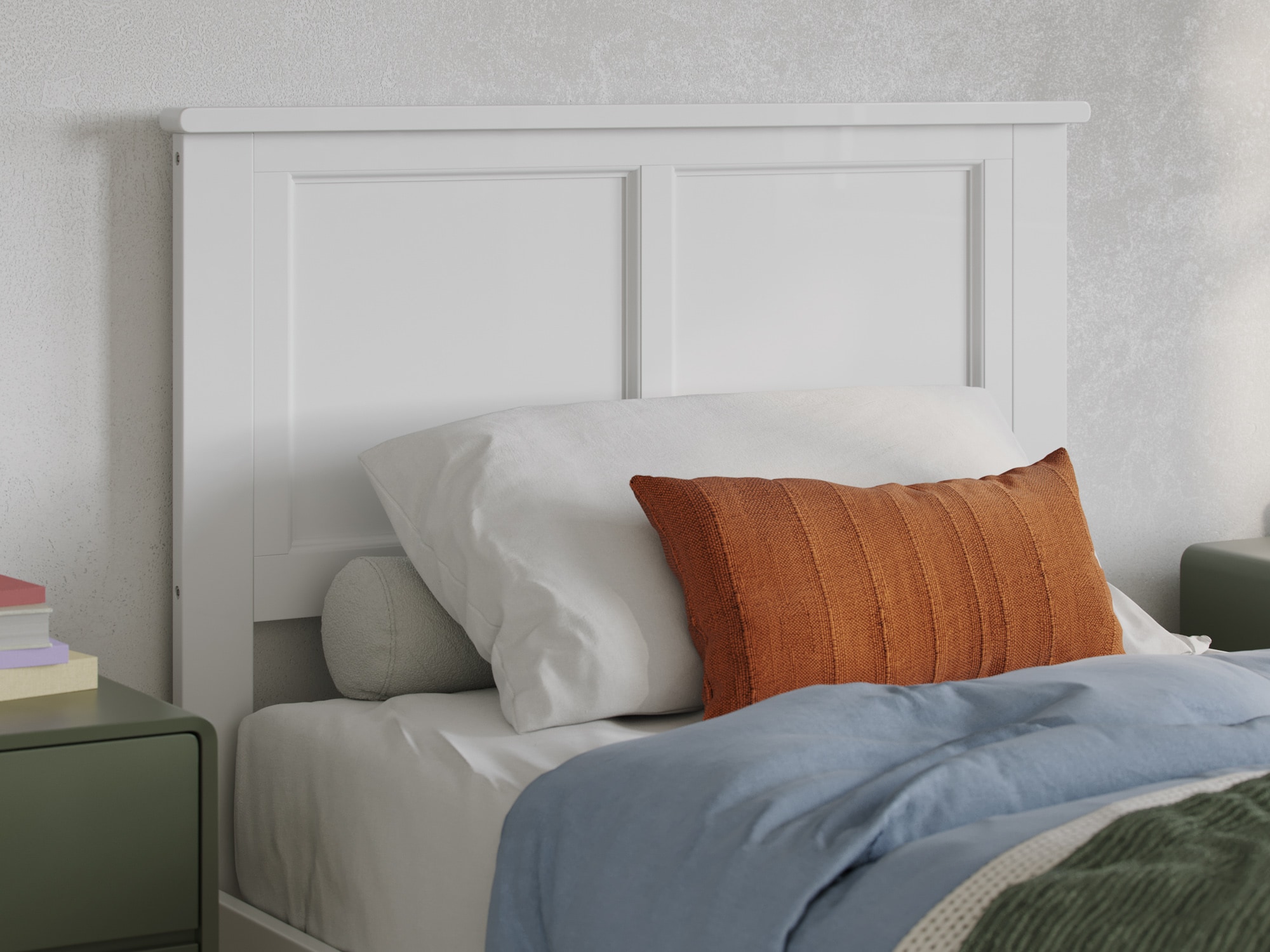 Afi Furnishings Madison White Twin Headboard In The Headboards 