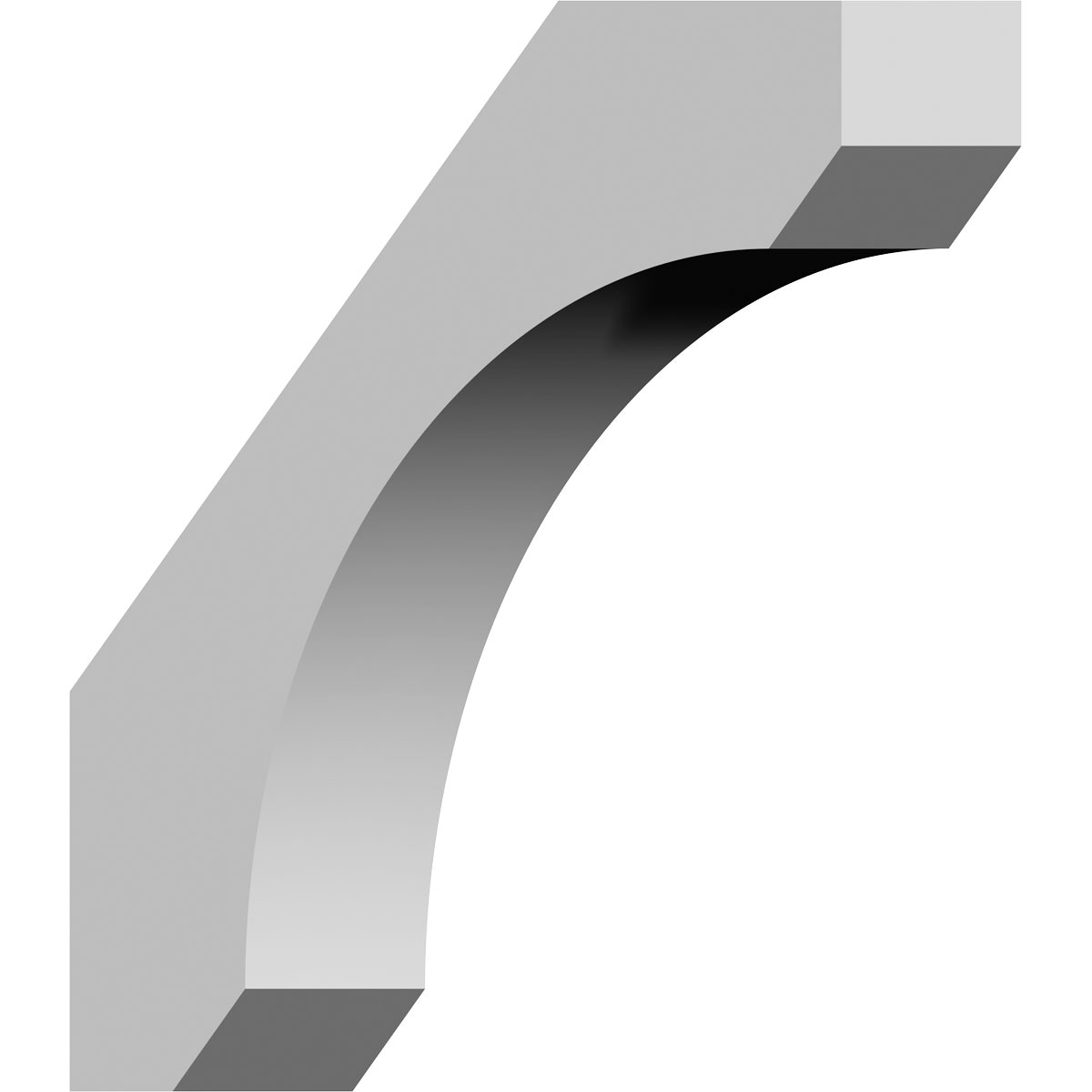 Ekena Millwork BKT08X30X30LE Legacy 8-in x 30-in x 30-in Off-white Urethane Standard bracket
