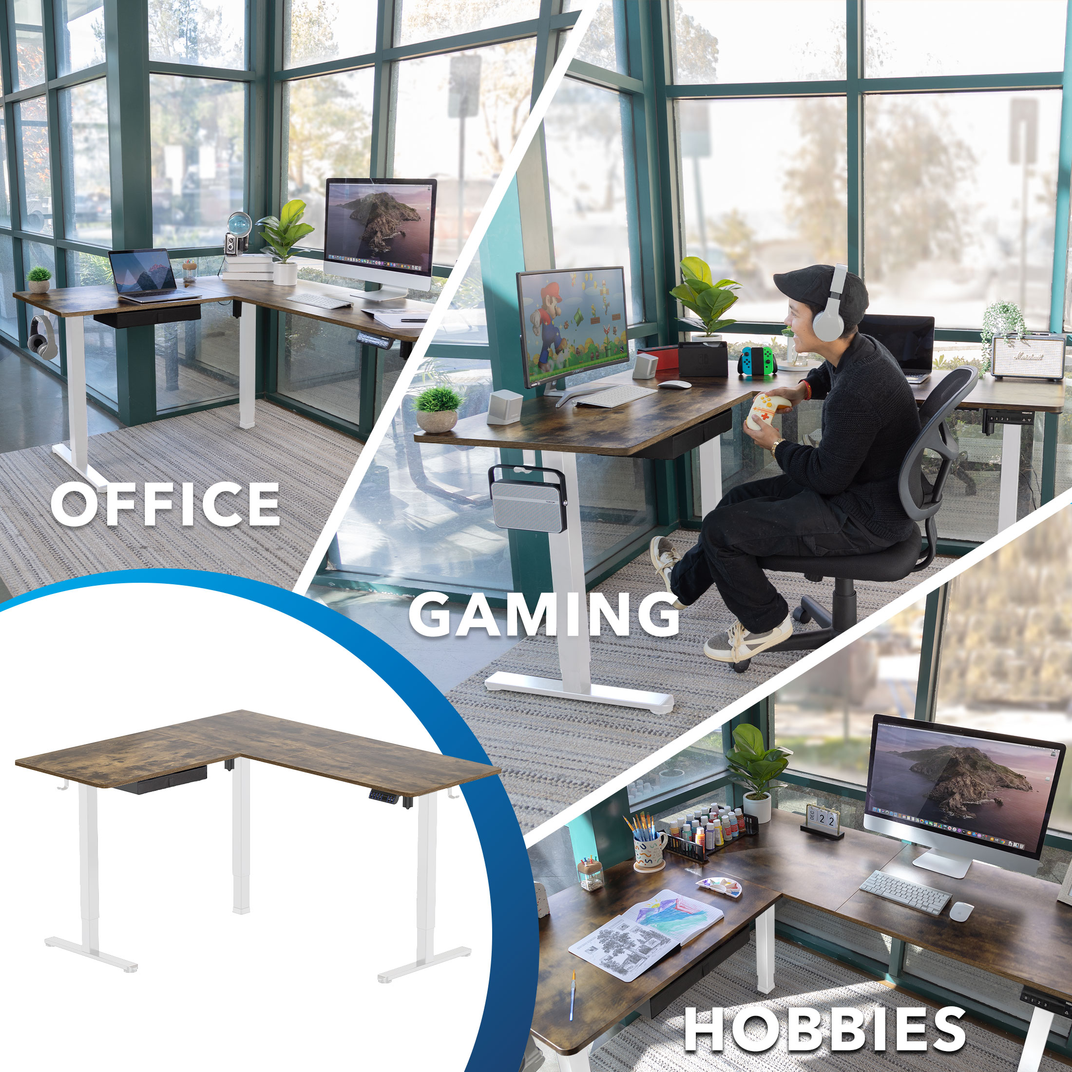 Mount-It! MI-15018 desks - View #2