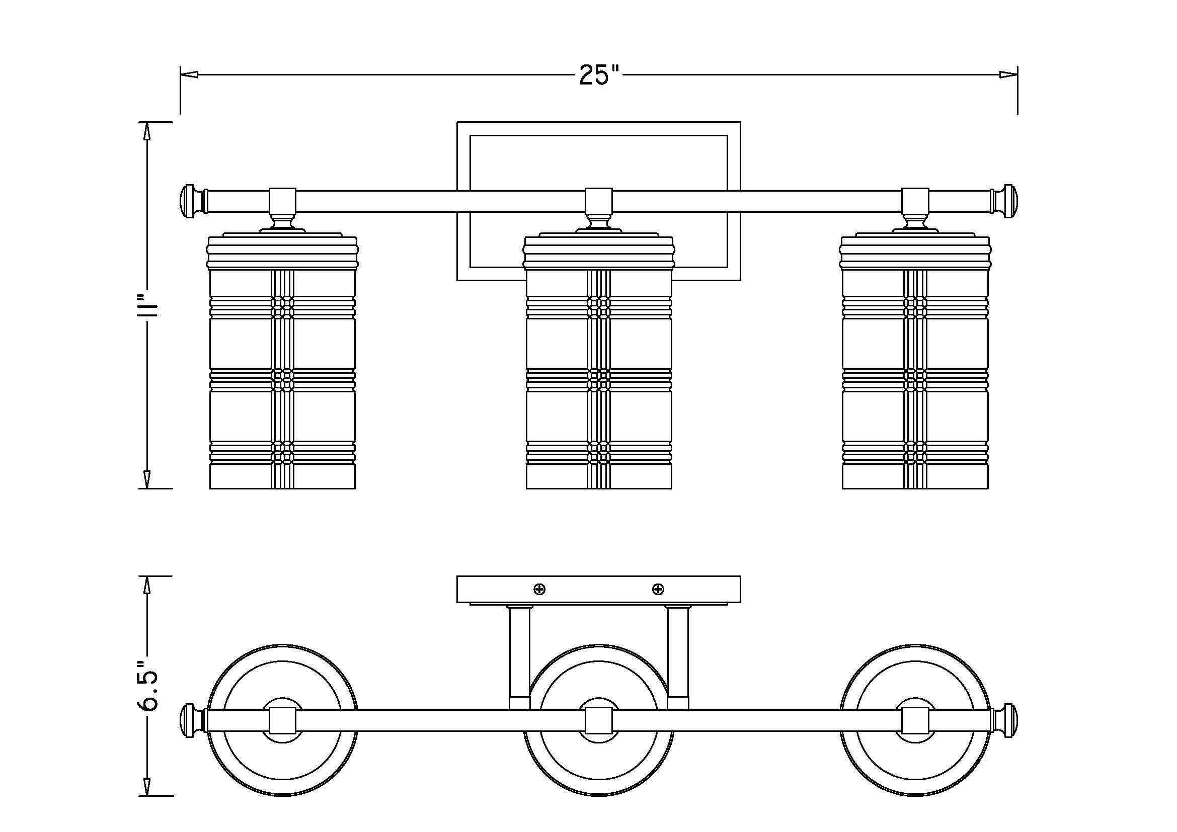 Z-Lite 344-3V-BN b089995 - View #7
