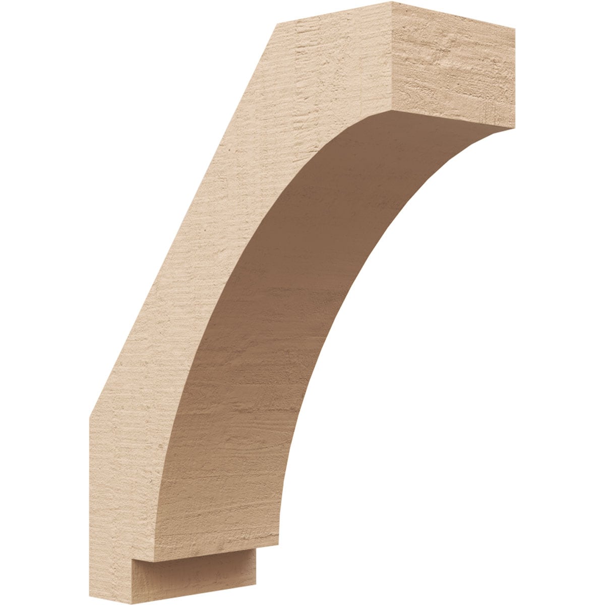 Ekena Millwork BRCUR05X12X16IMPRCPR 5-in x 16-in x 12-in Primed Urethane Imperial Rough Cedar TimberThane Knee Brace