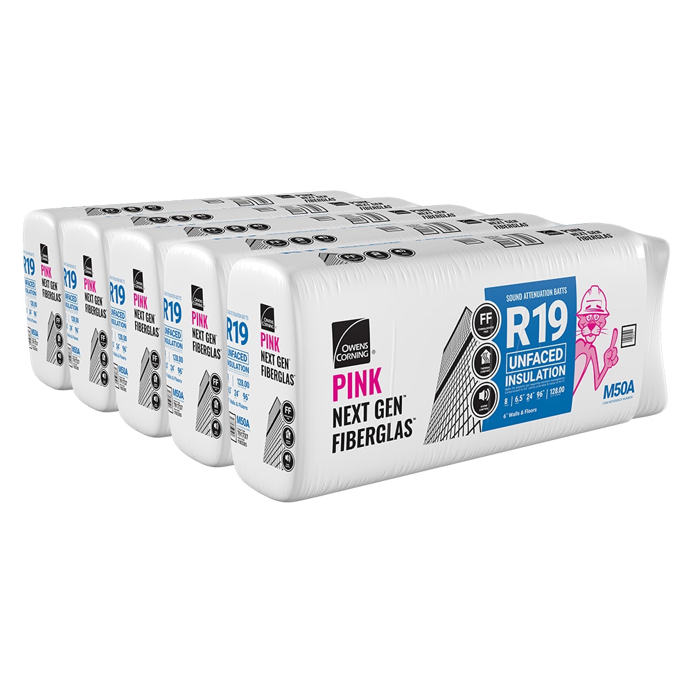 Owens Corning M40 R- 8 Unfaced Fiberglass Batt Insulation 320-sq ft ( 24-in W x 96-in L)