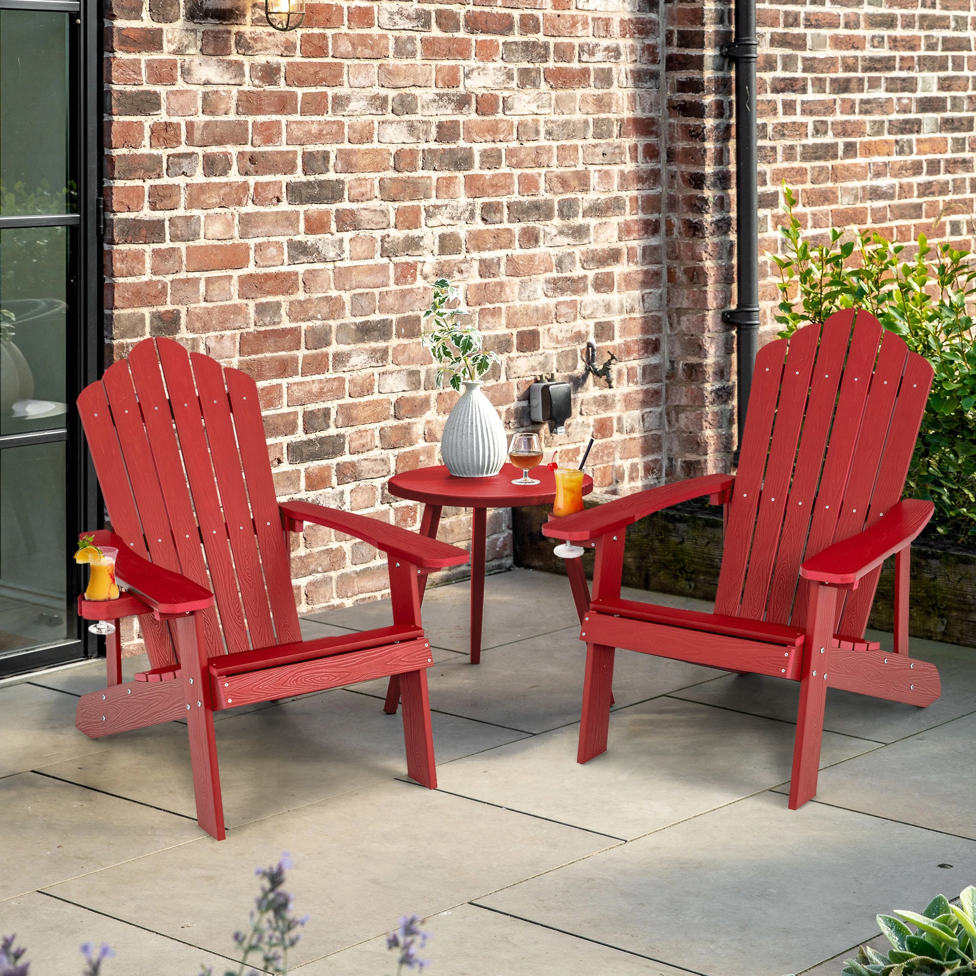 WELLFOR TDJ10983RE Patio-Chairs - View #7