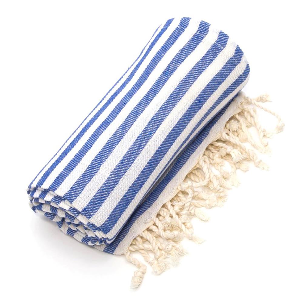 Ocean Blue Organic Turkish Cotton Bath Towels, Set of 6 + Reviews