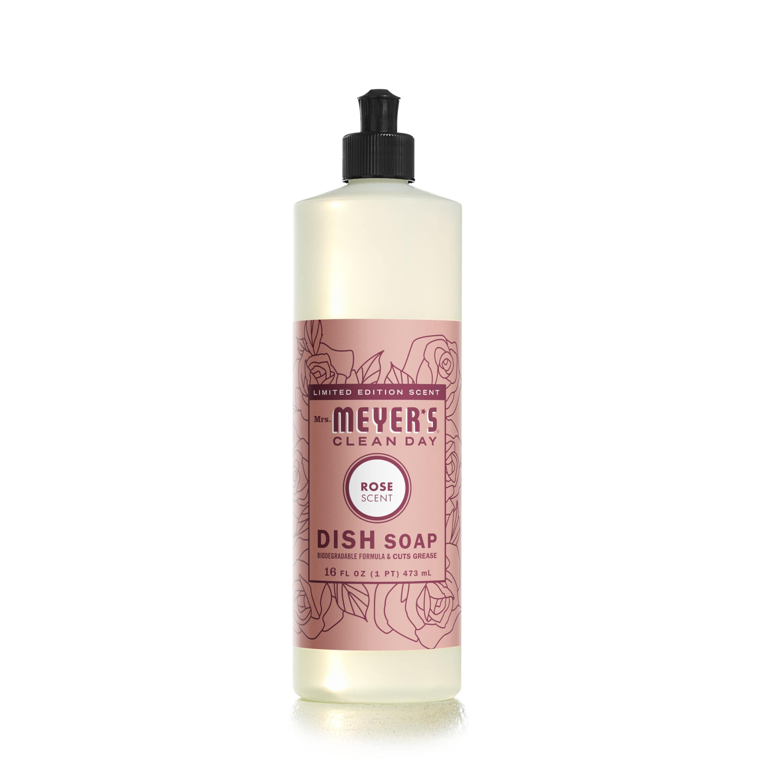 Mrs. Meyer's Clean Day  Liquid Dish Soap Rose Scent 16 fl oz