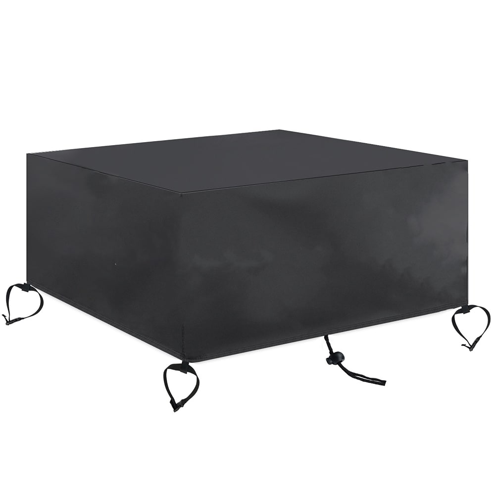 Shatex Fire Pit Cover 32-in Black Square Firepit Cover in the Fire Pit ...