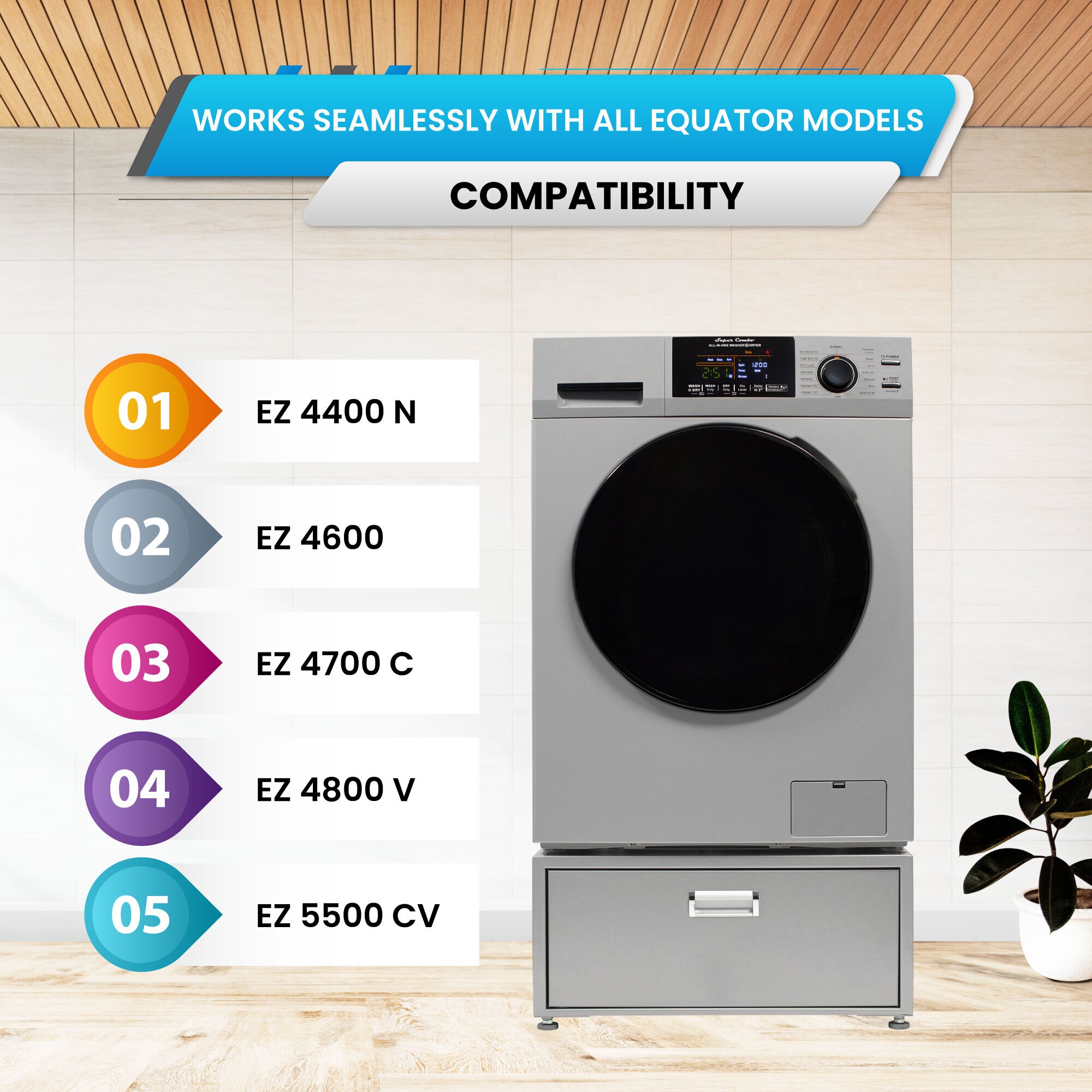 Equator Advanced Appliances EZ 4600 S + PDL 4455 Combination-Washers-Dryers - View #10