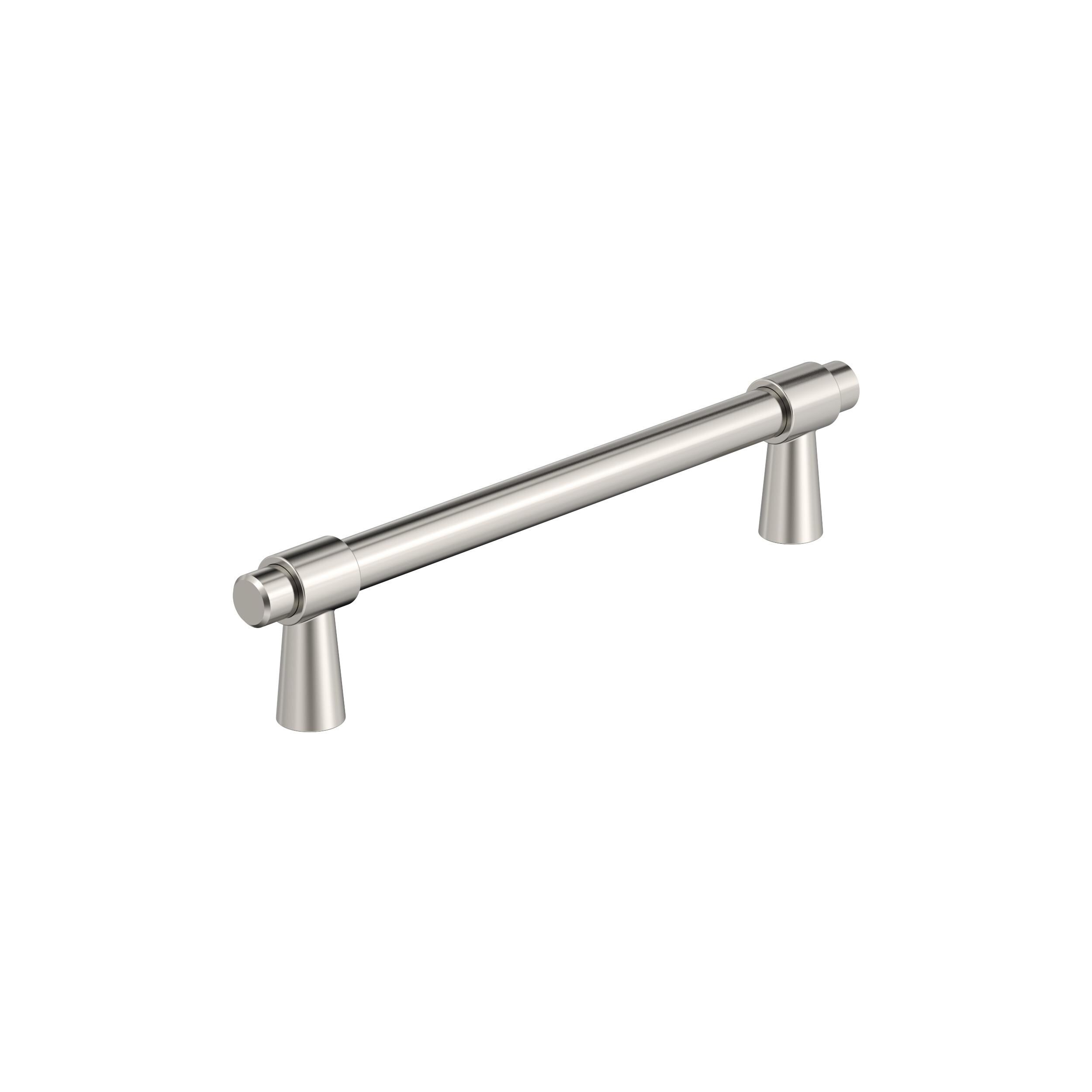 Amerock BP36859PN Destine 5-1/16-in , 128mm Center to Center Polished Nickel Cylindrical Bar