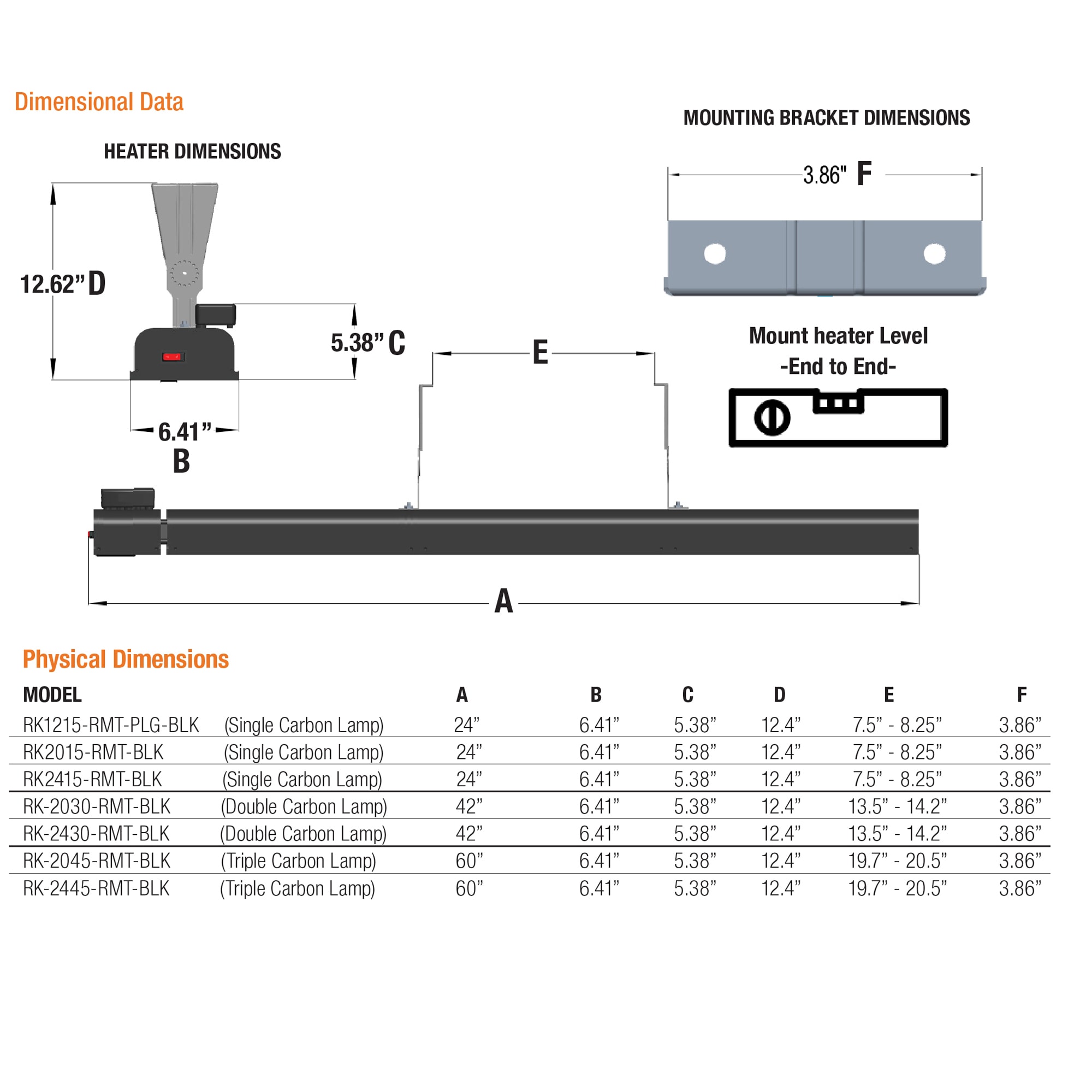 KING RK2430-RMT-BLK Outdoor-Electric-Patio-Heaters - View #8