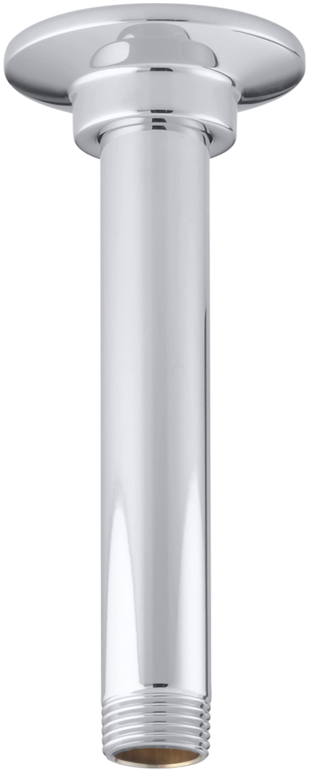 Polished Chrome Ceiling Mount Shower Arm with Flange