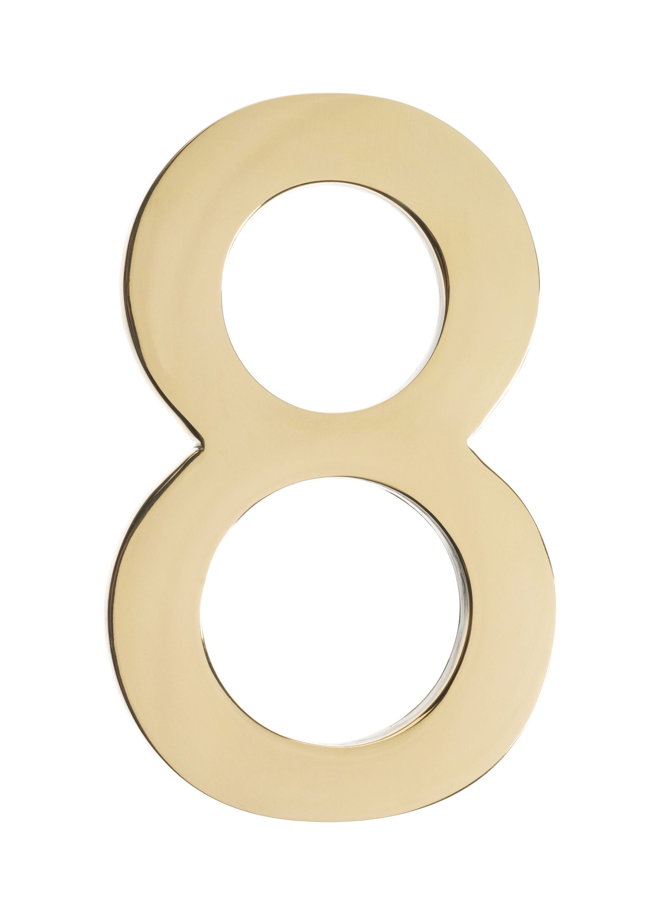 Architectural Mailboxes Solid Cast Brass 4 inch Floating House Number  Antique Brass 8