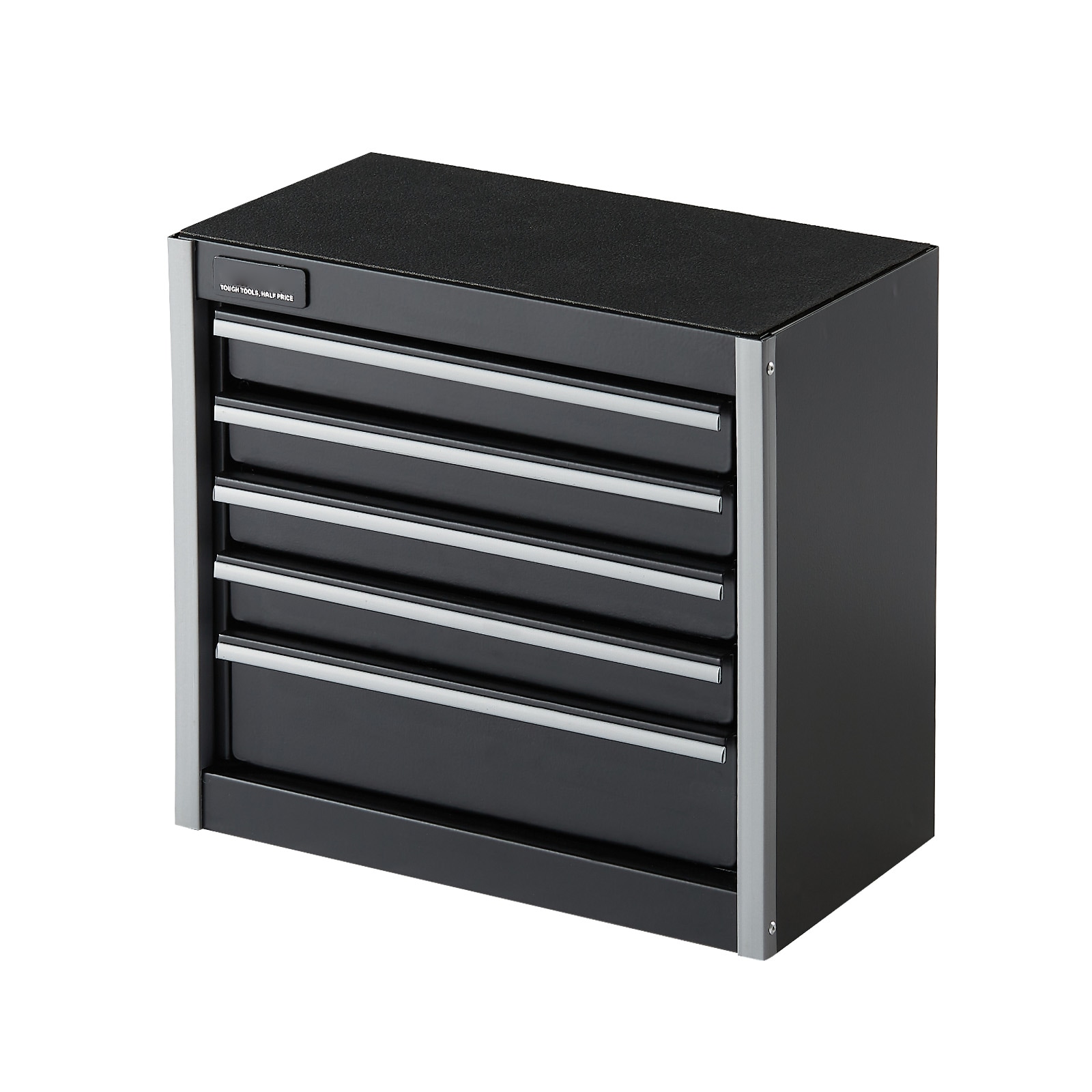 Wooakway Tool Box 8.6 inch Metal Tool Box with 5 Drawers Tool Organizer Cabinet Desktop Storage Chest Black #FXLS0607-607A51