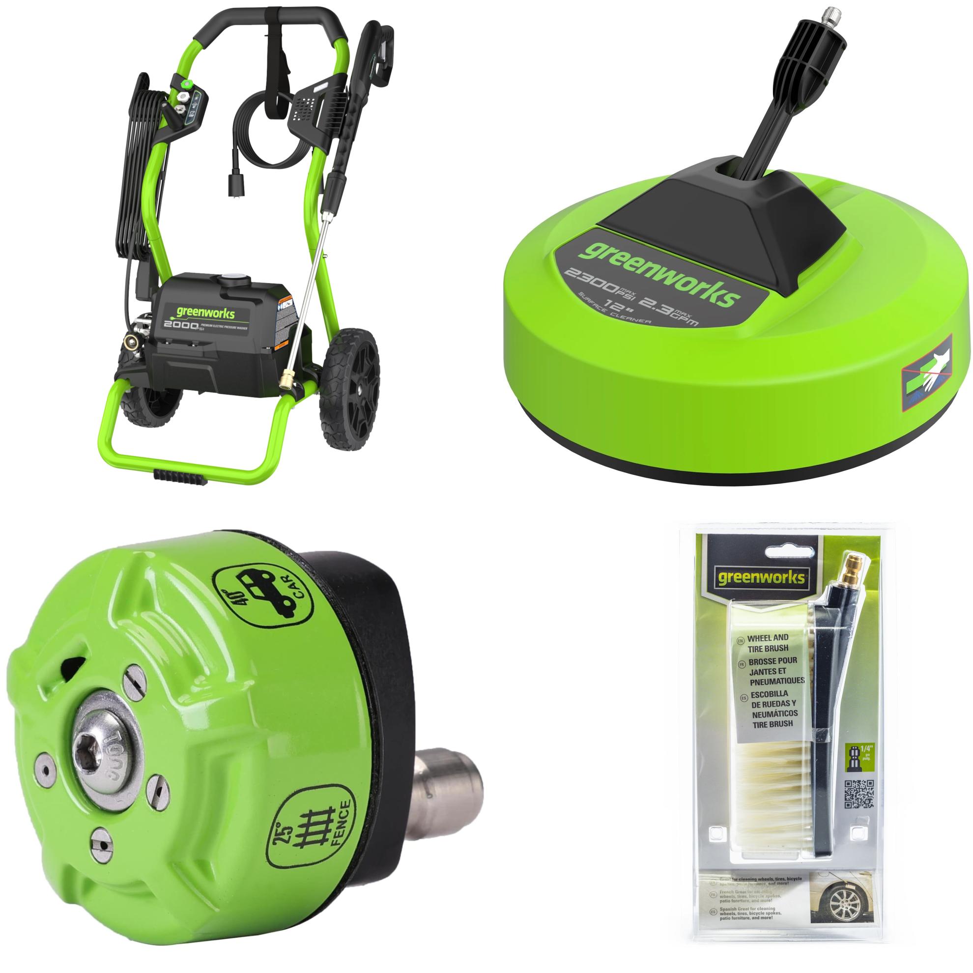 Greenworks 3100-PSI 1/4-in Adjustable nozzle in the Pressure