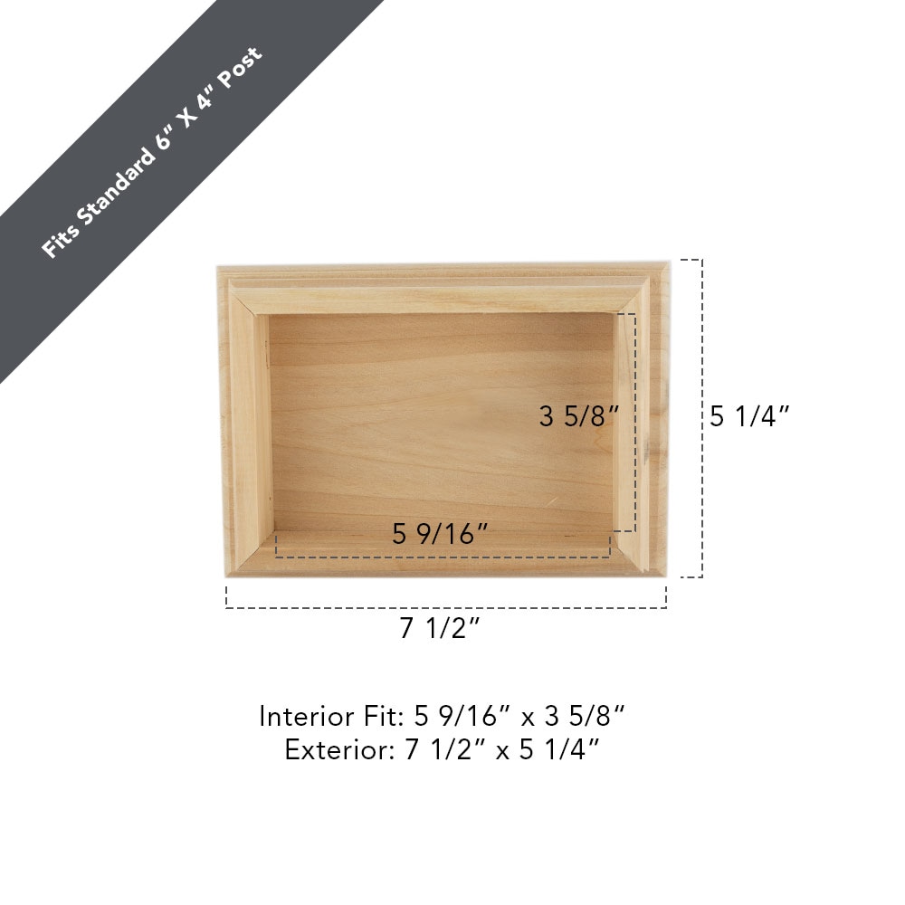 Deckorators Natural Wood Cedar Deck Post Cap in the Deck Post Caps ...