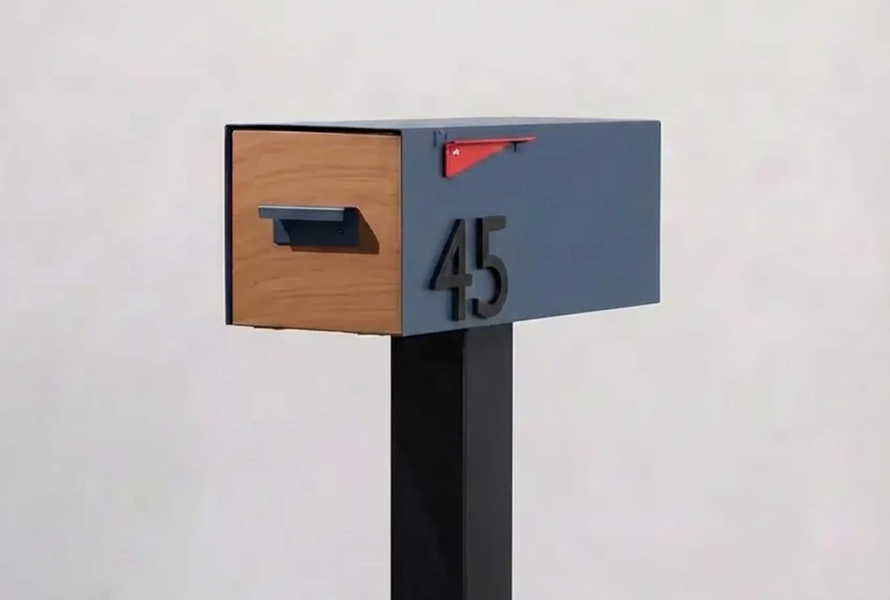 Post & Porch DAILYWD-BLUE mailboxes - View #5