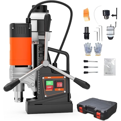 Garvee Mag Drill Press 1650W 810RPM Magnetic Drilling System 40mm Boring Diameter 2922LB Magnet Force
