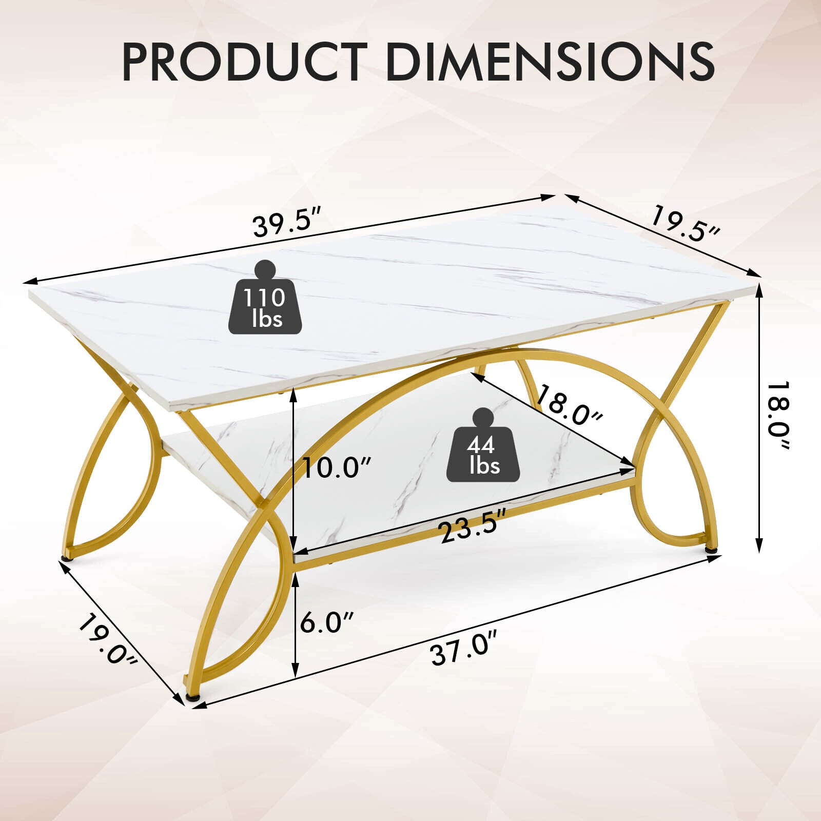 LIVIZA OVG10267WH Coffee-Tables - View #8
