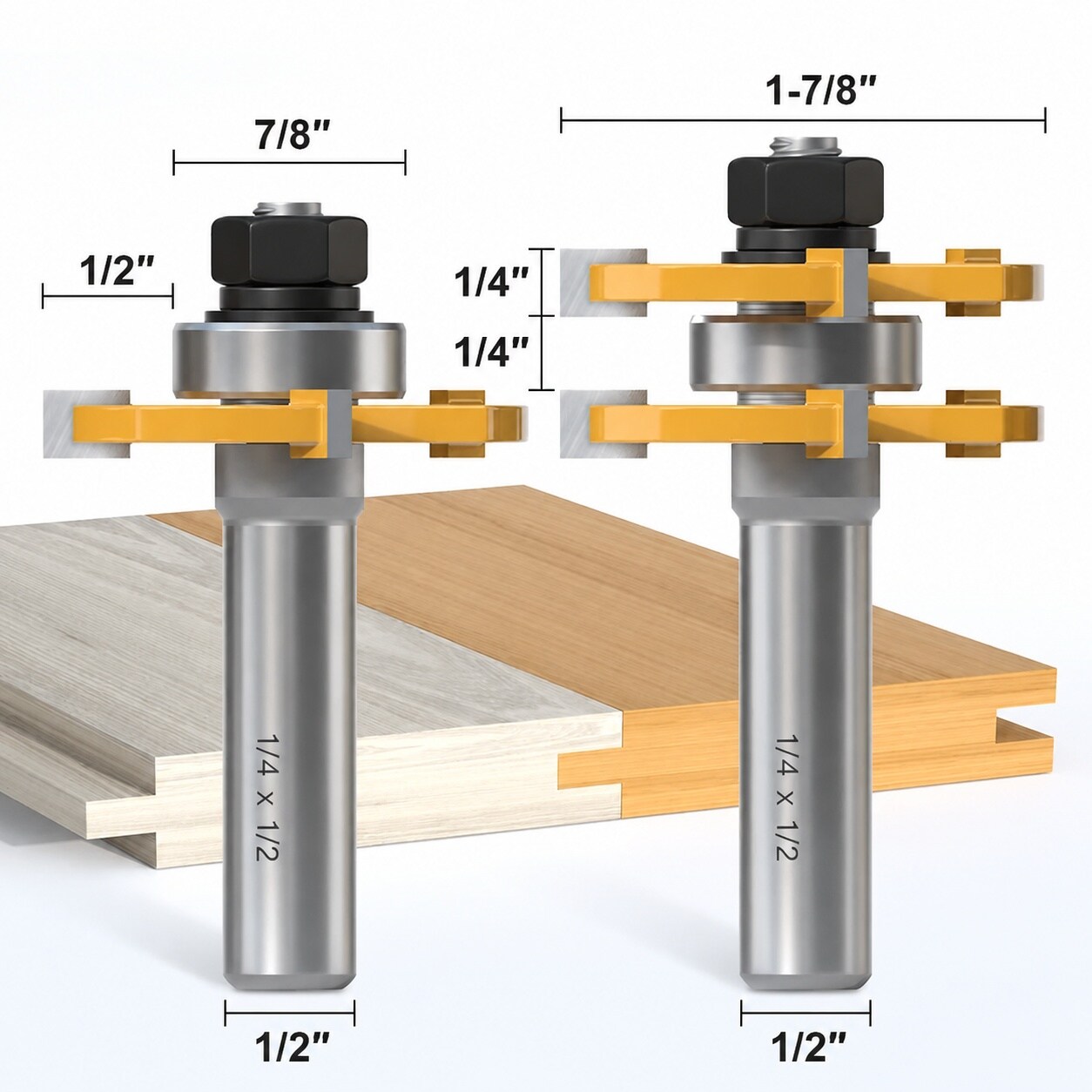 SenQWFa LDC0820C013 Cabinetry-Joinery-Router-Bits - View #2