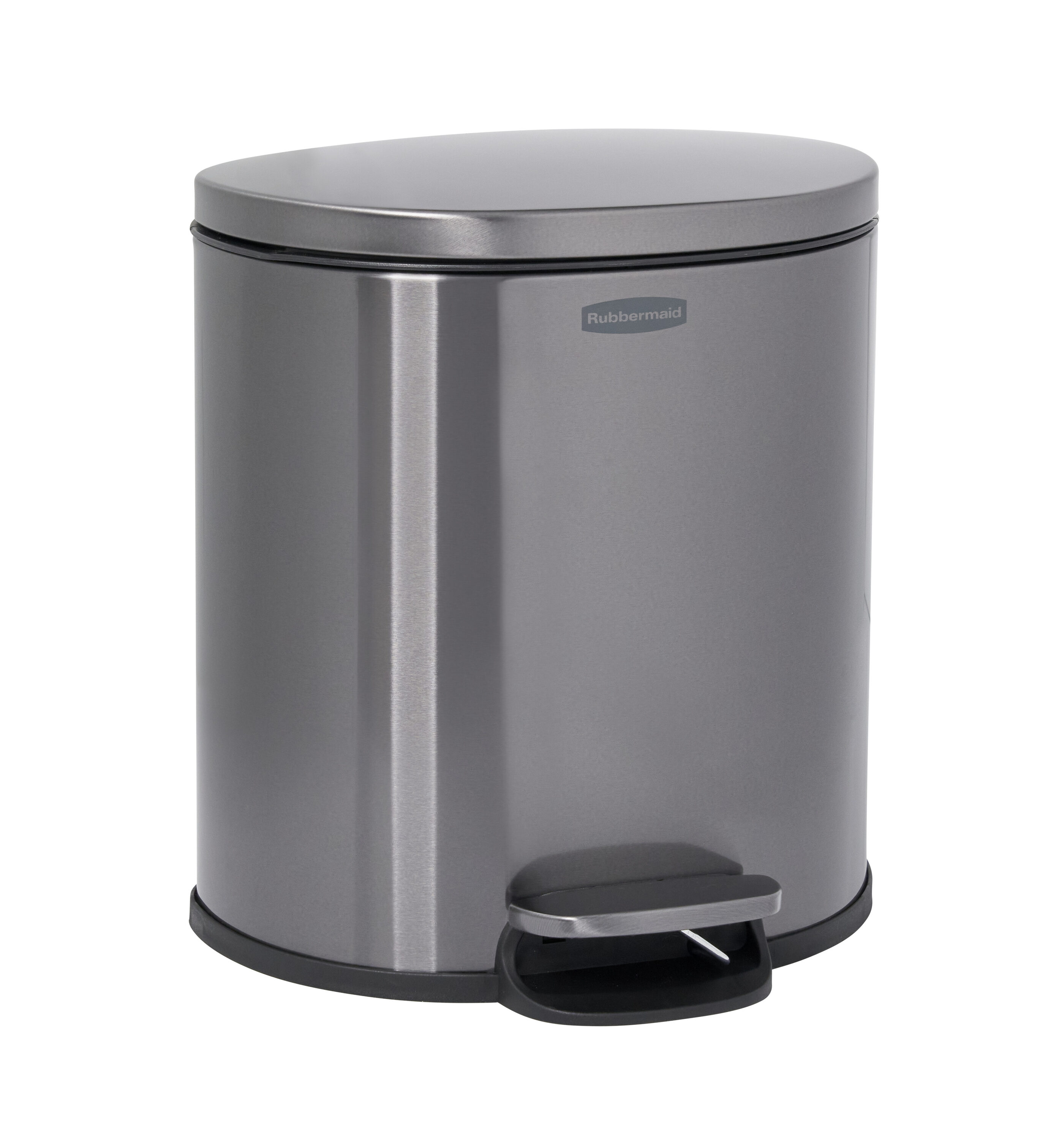 Rubbermaid 13-Gallons Charcoal Plastic Touchless Kitchen Trash Can