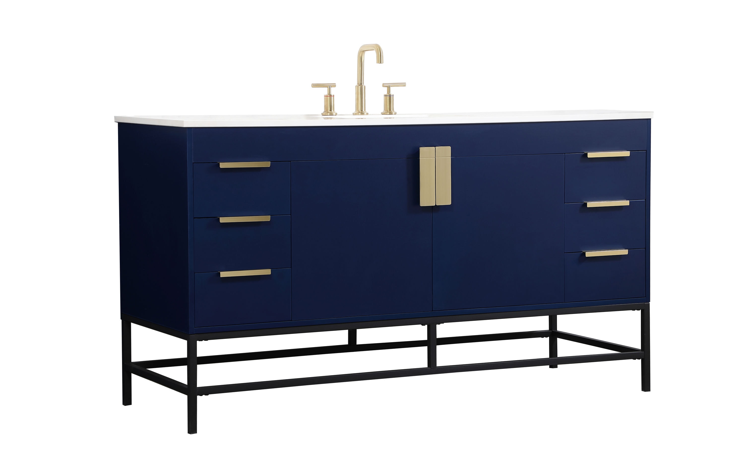 Elegant Decor HF146580MBL Bath-Vanity-Combo - View #8