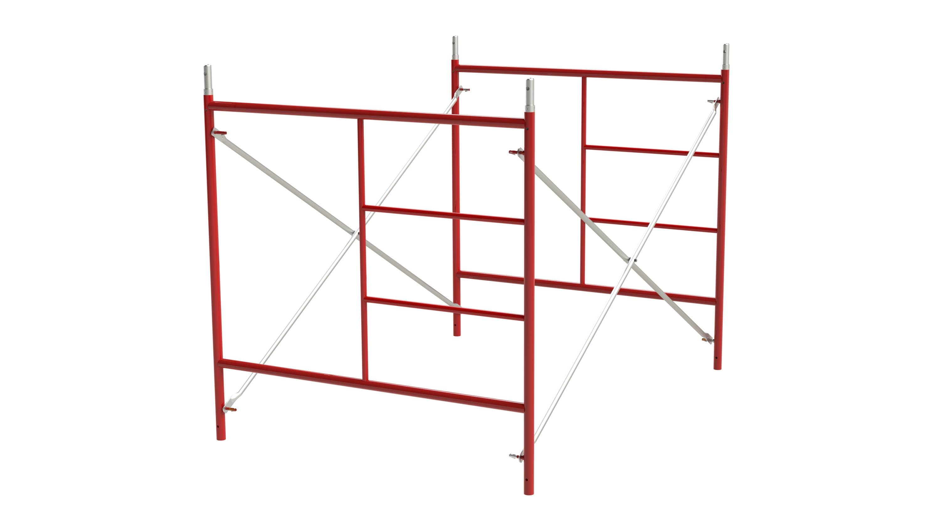 Build Frames 1-Tier Scaffold Set Steel 5-ft H x 5-ft L 1-Tier Scaffold ...