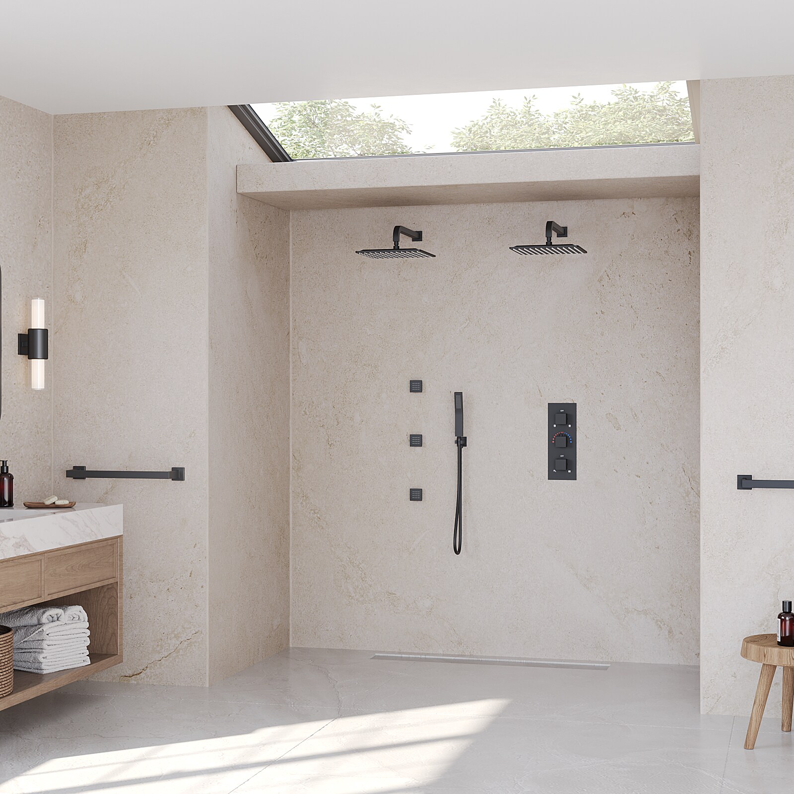 GRANDJOY SGF10GJ-68-BL12 Tub-Shower-Faucets - View #3