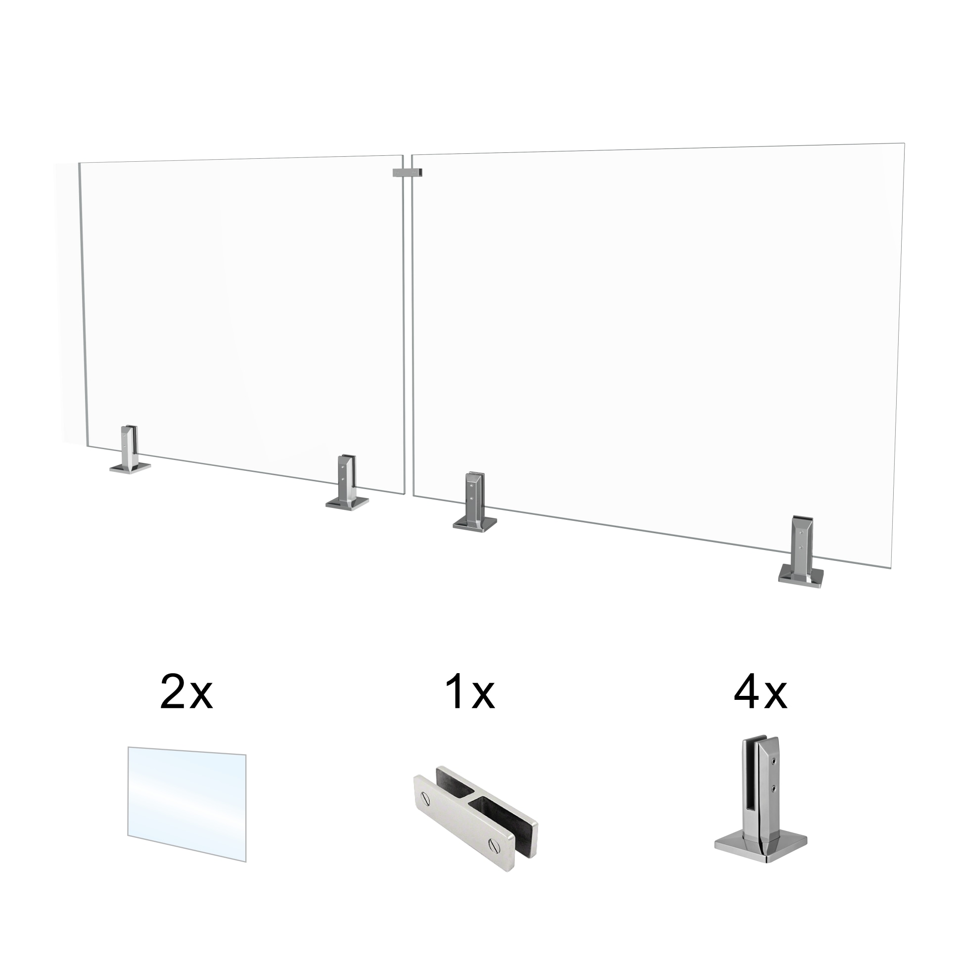 UNIKOO 83-85X44-2PC-CH railings - View #8
