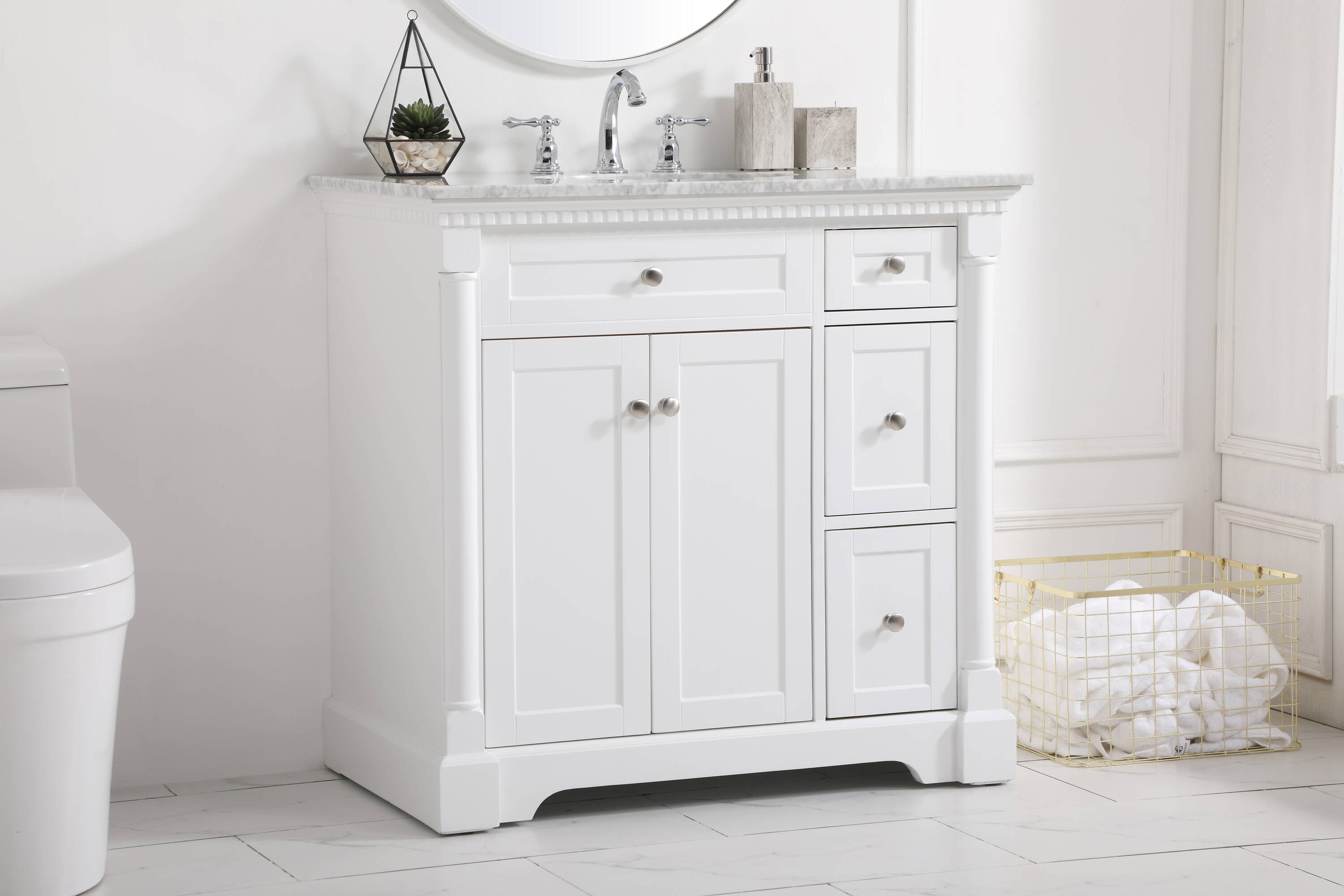 Elegant Decor HF159108WH Bath-Vanity-Combo - View #3