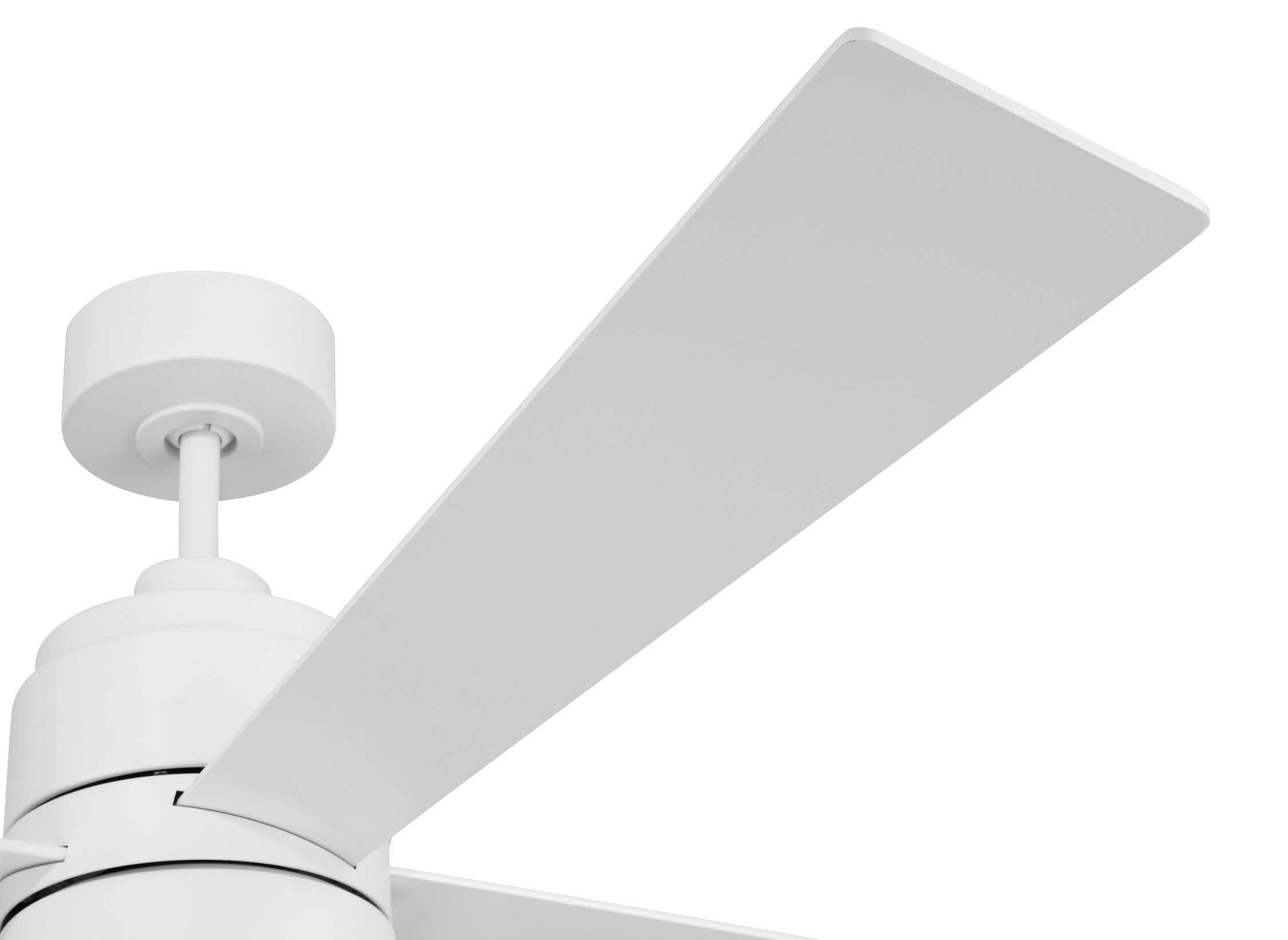 White 52" Modern Ceiling Fan with LED Light Kit