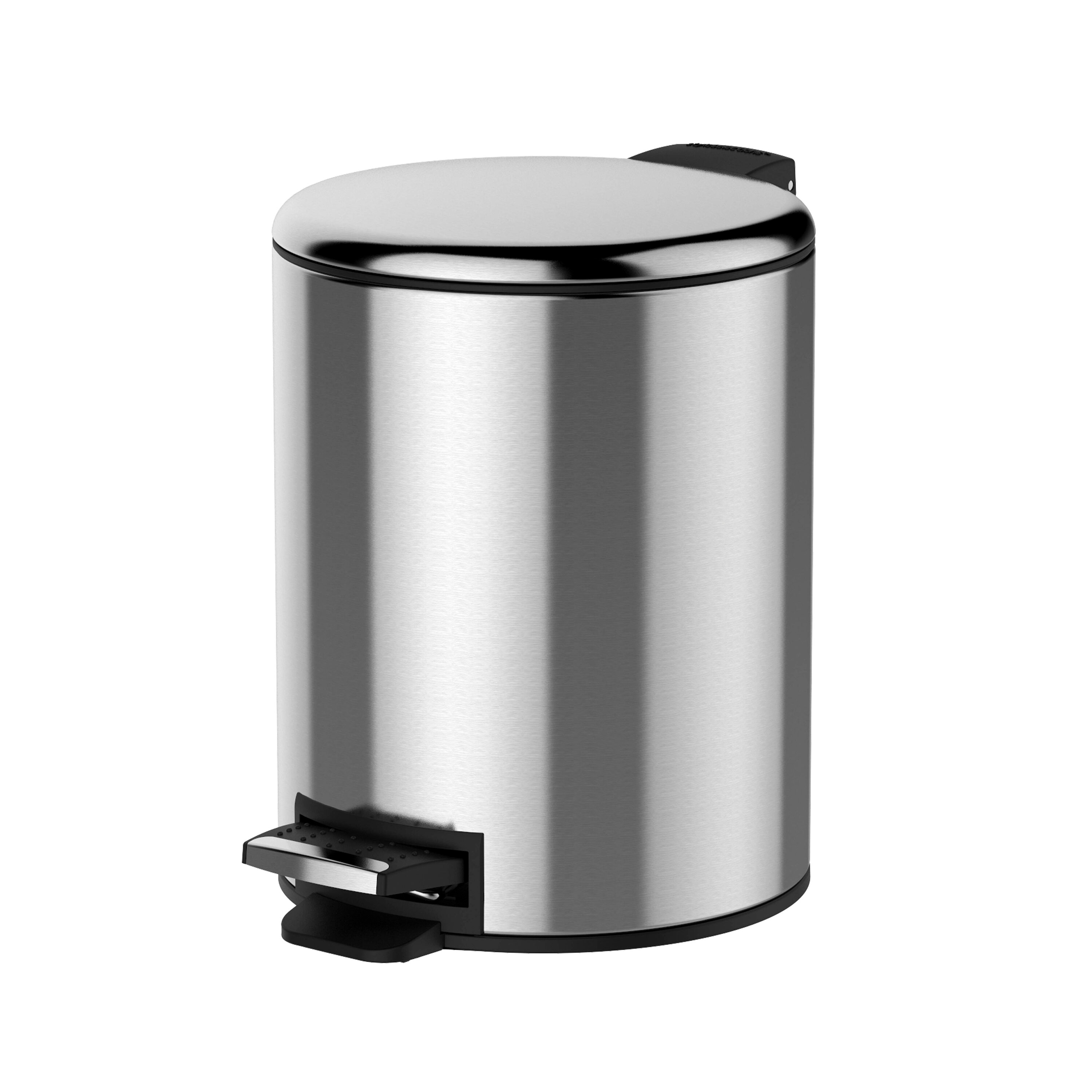 Black 13-Gallon Kitchen Trash Can with Foot Pedal Step Lid - On Sale - Bed  Bath & Beyond - 32072441