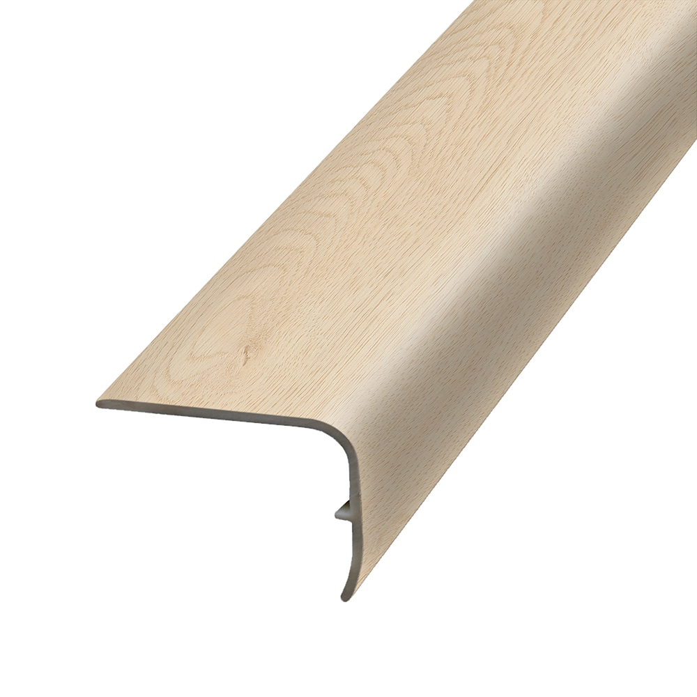 Project Source VSNPL-08144 1.88-in x 78.7-in x 1.32-in Sarlat Prefinished Vinyl Overlap Stair Nosing