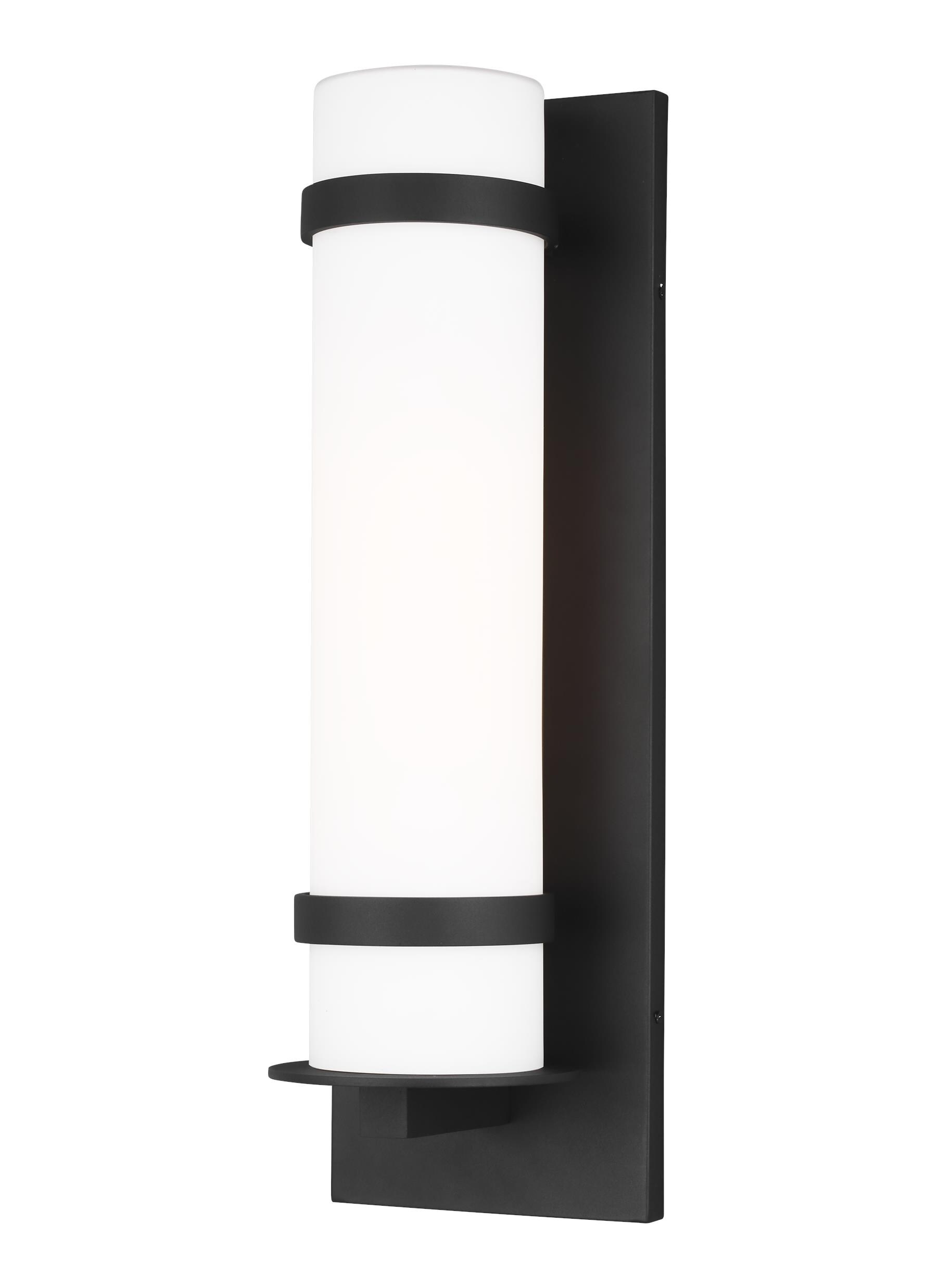 Generation Lighting 8718301-12 Alban 1 -Light 24.63-in H Brown Plug-in/Hardwired Outdoor Wall Light