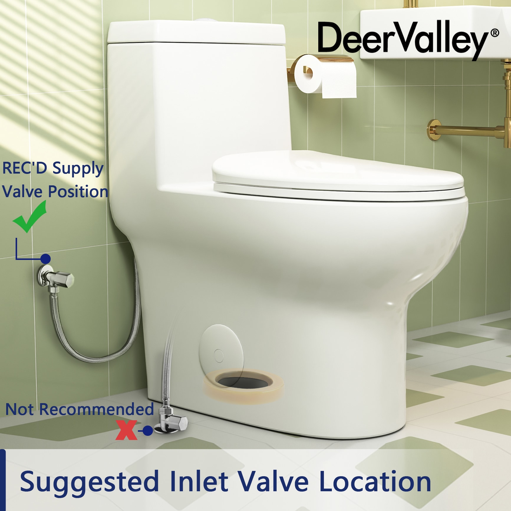 White Ceramic Elongated Dual Flush High Efficiency Toilet