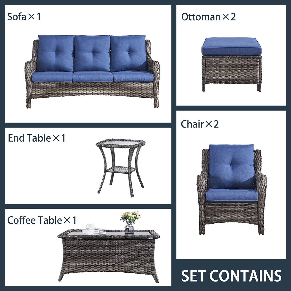 Rilyson FS017015016019026-1 Patio-Conversation-Sets - View #4
