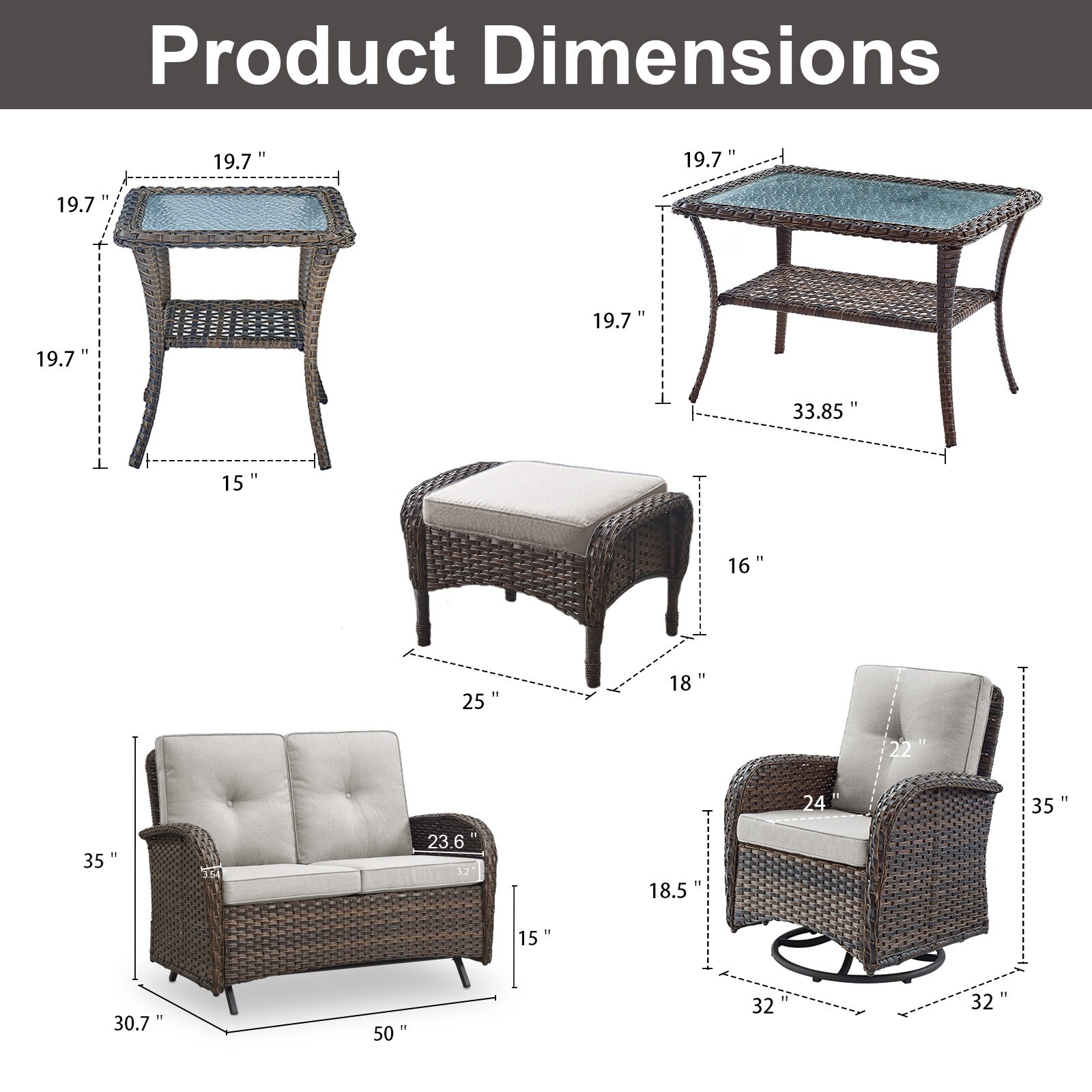 Rilyson FS115116R50085-2 Patio-Conversation-Sets - View #9