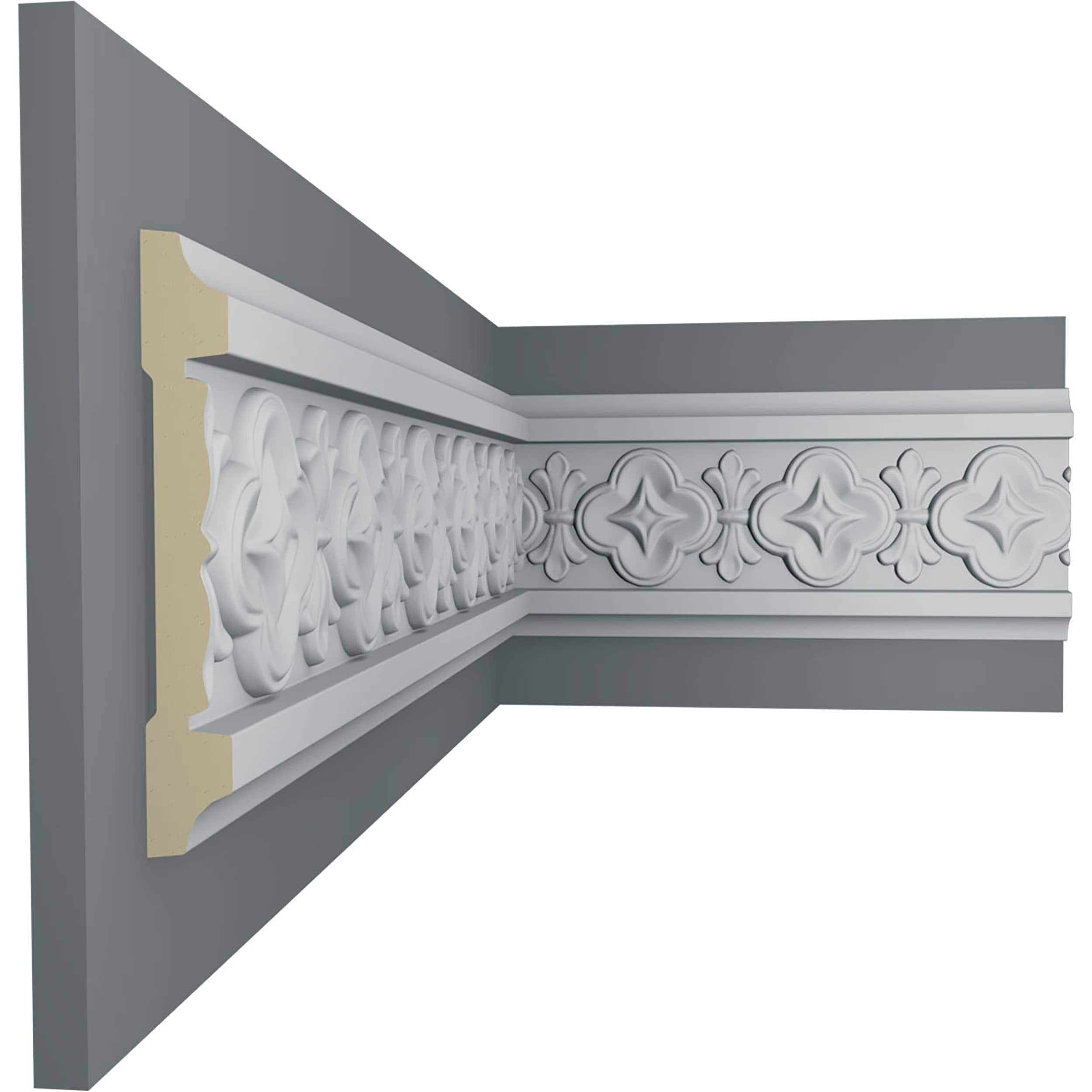 Ekena Millwork CHA04X01VI-CASE-12 Chair-Rail-Moulding - View #5