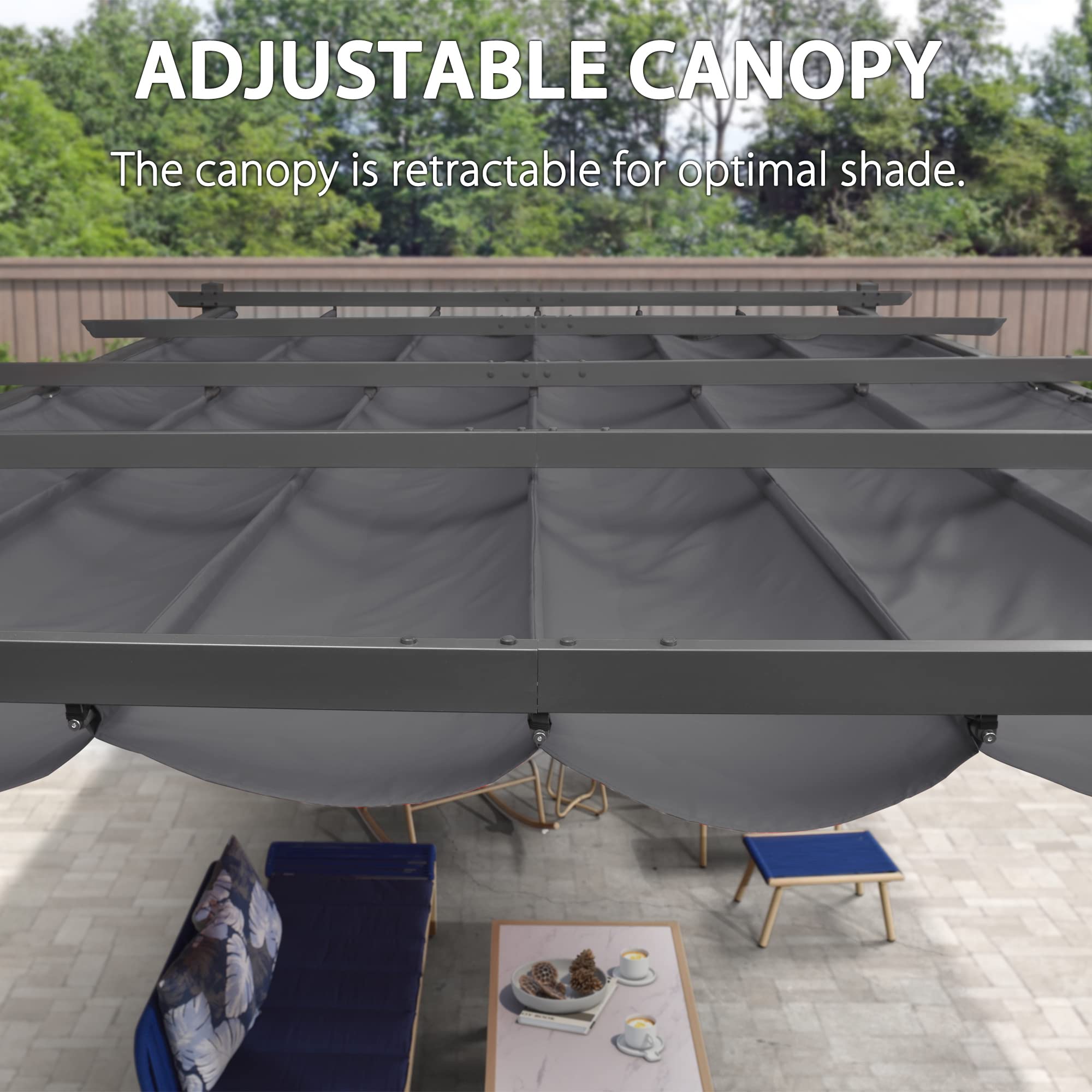PURPLE LEAF LSMPG1216-GY-1 Pergolas-2 - View #4