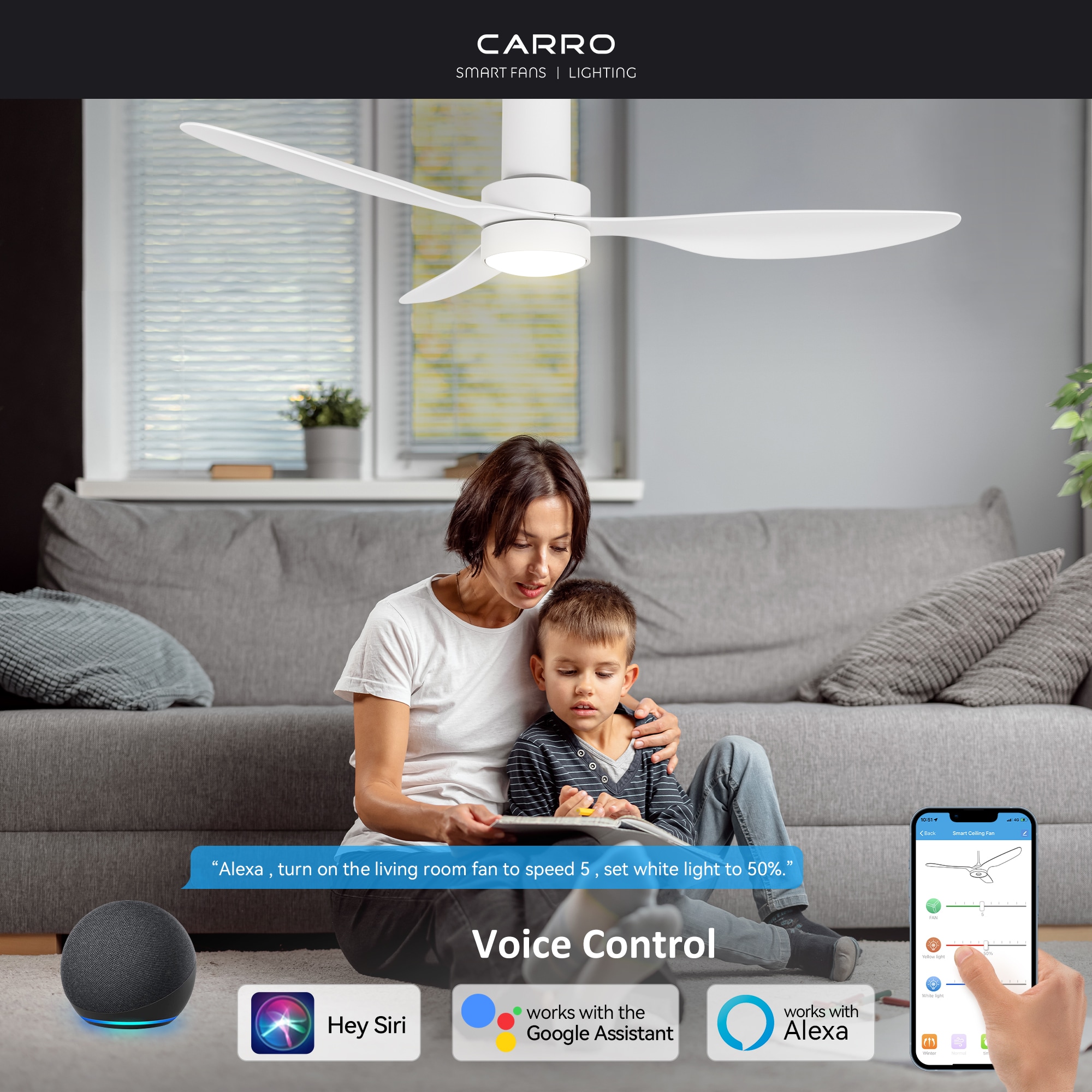 CARRO USA LS523N4-L11-W1-1-FM Ceiling-Fans - View #2