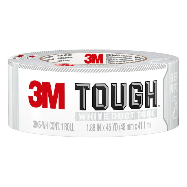 3M Duct Tape General Purpose Utility White Rubberized Duct Tape 1.88-in x  45 Yard(s) in the Duct Tape department at
