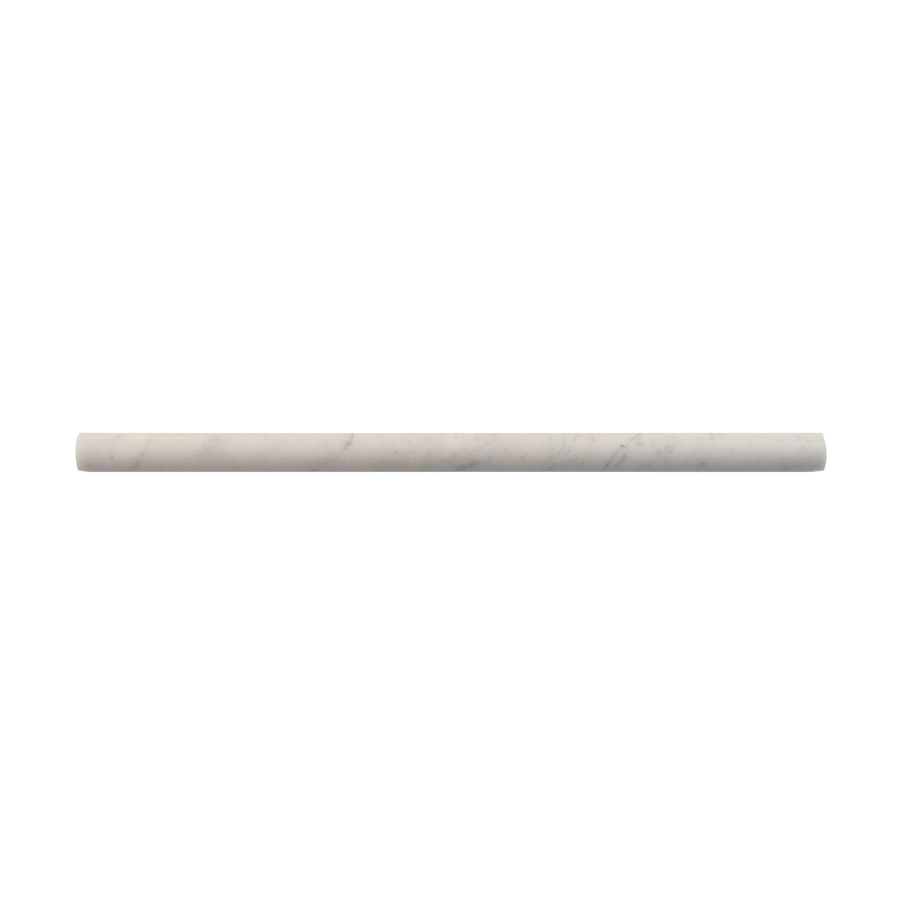 Apollo Tile APLMCA881HA White 1/2-in x 12-in Honed Marble Pencil Tile ( 0.5-sq ft / Carton ) 10 -Pack